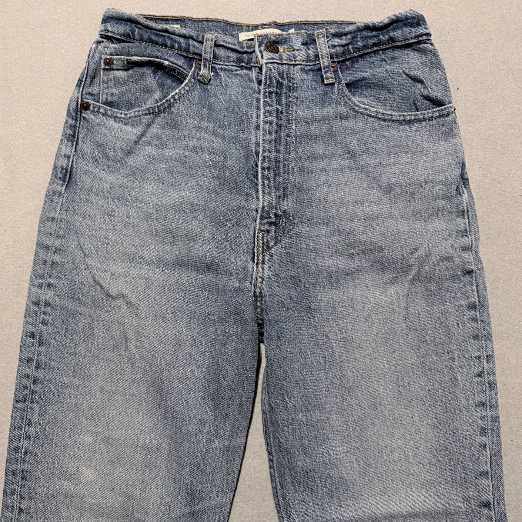 Levi's Levi's Jeans Women's Blue Premium 70s Straight High Rise Slim Fit 30x28 Denim Size 30" / US 8 / IT 44 - 3 Thumbnail