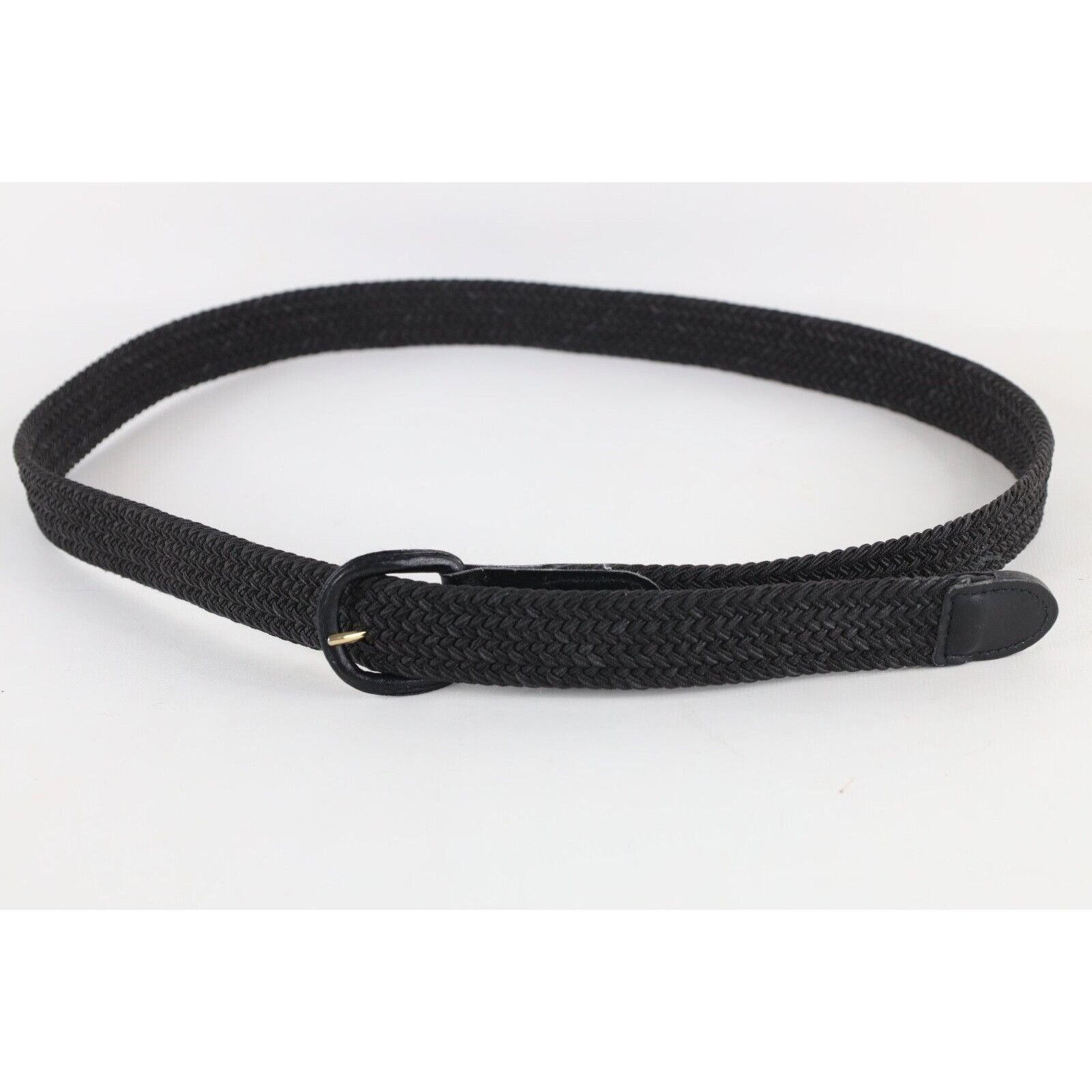 Vintage Deadstock Vintage 90s Streetwear Braided Stretch Belt Black Size ONE SIZE - 1 Thumbnail