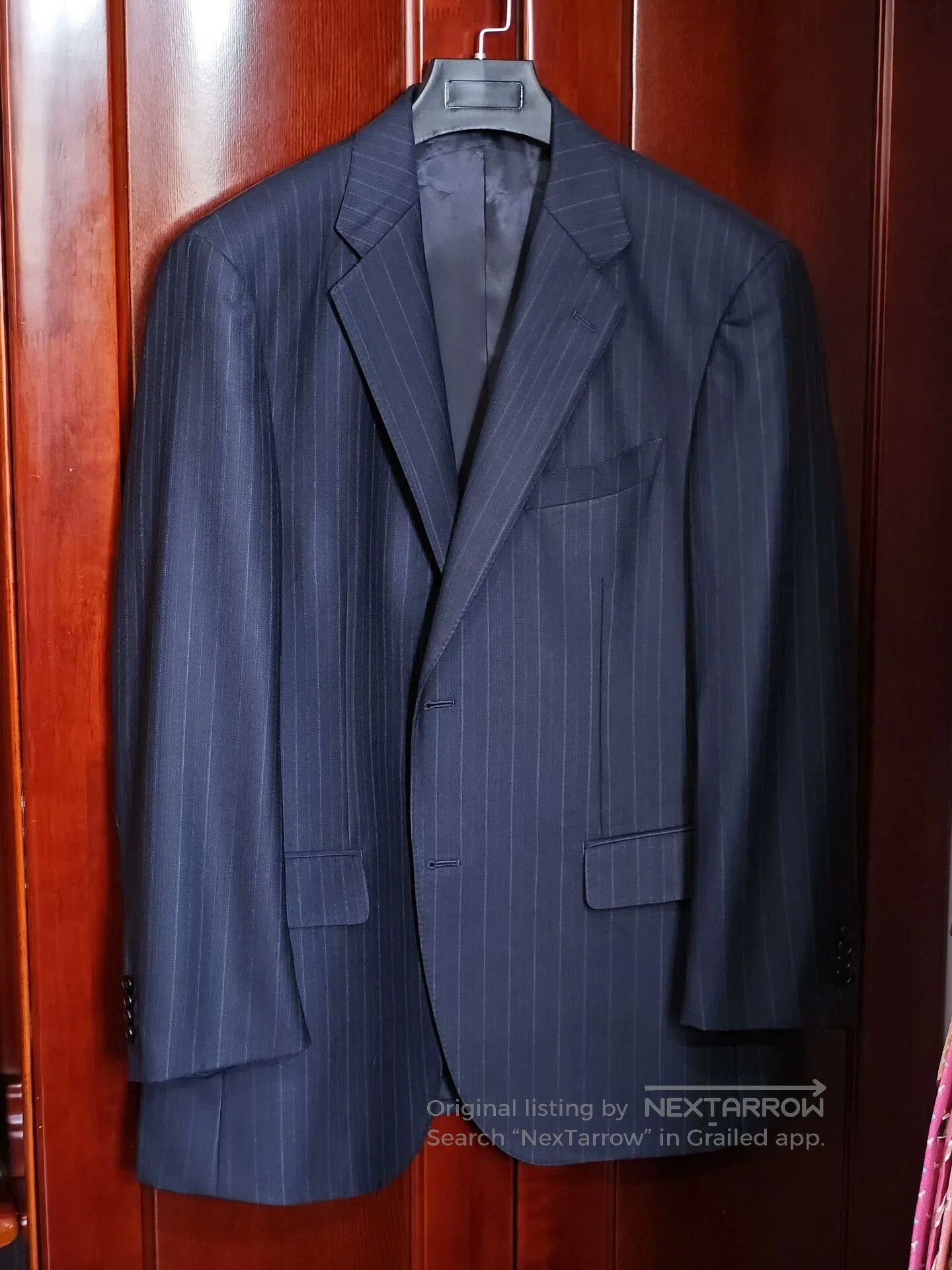 Japanese Brand Dormeuil Wool Linen Custom Suit. Size US L / EU 52-54 / 3 - 1 Thumbnail