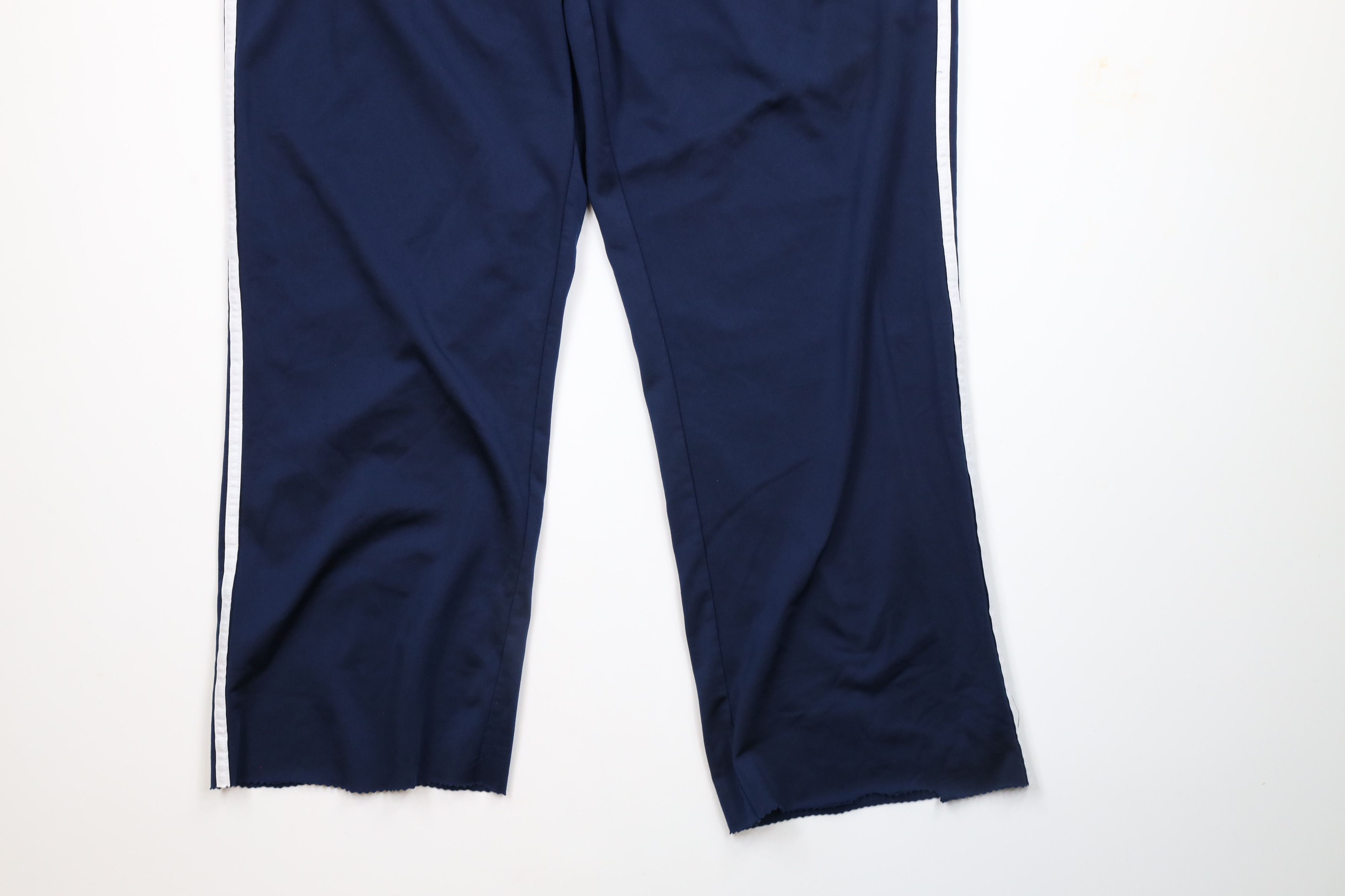 Adidas × Vintage Vintage Adidas Striped Wide Leg Sweatpants Pants Blue Size US 40 / EU 56 - 4 Thumbnail