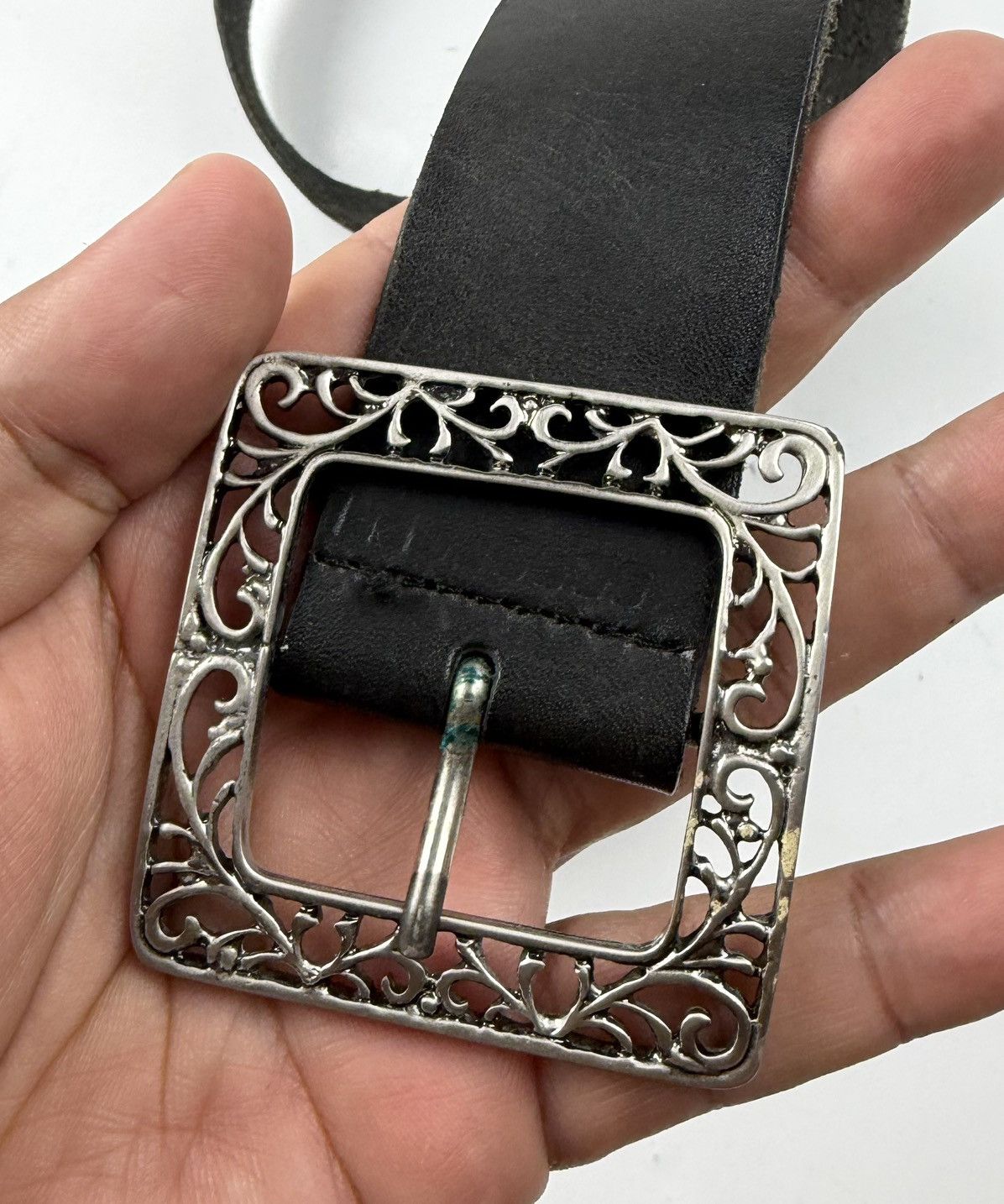 Japanese Brand vintage style leather belt tc54 Size 32 - 4 Thumbnail