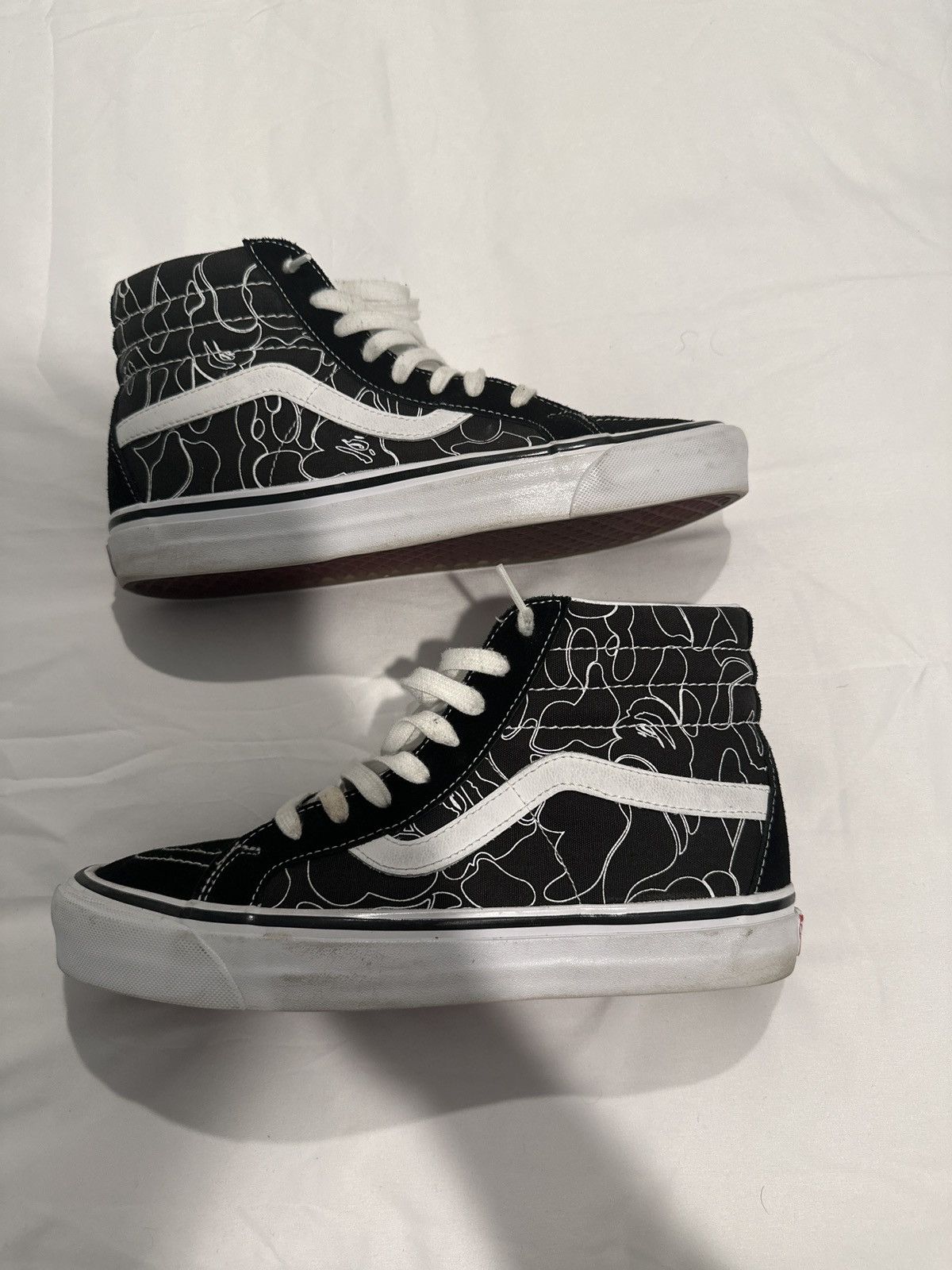 Bape × Vans BAPE VANS SK-8 HI BLACK SIZE 9.5 Size US 9.5 / EU 42-43 - 2 Thumbnail