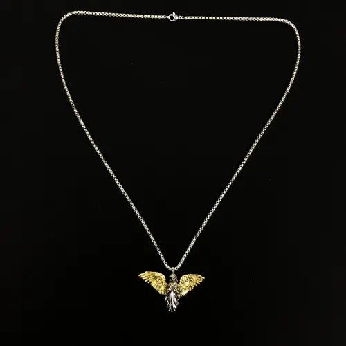 VIBE Angel Necklace Y2K Gothic Punk Chain Size ONE SIZE - 3 Thumbnail