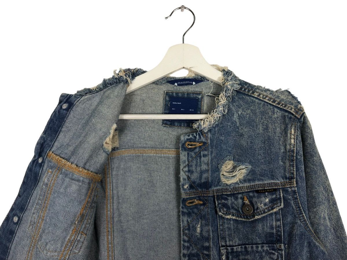 Japanese Brand × Zara 🔥 ZARA MAN DISTRESS DENIM JACKET Size US S / EU 44-46 / 1 - 10 Thumbnail