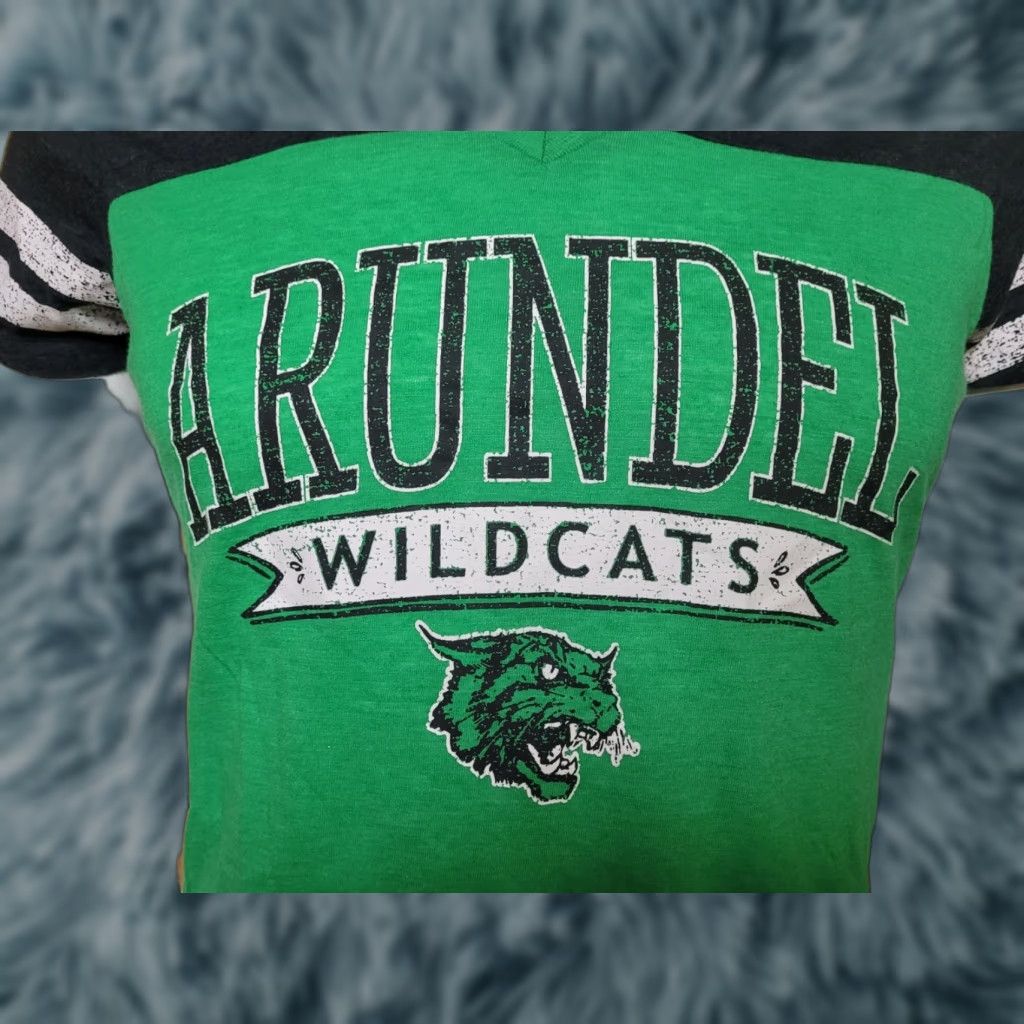 Vintage VINTAGE Womens Large T-Shirt Arundel Wildcats Jersey Gray L High School Gambrills MD Womens Shirts Size L / US 10 / IT 46 - 1 Thumbnail