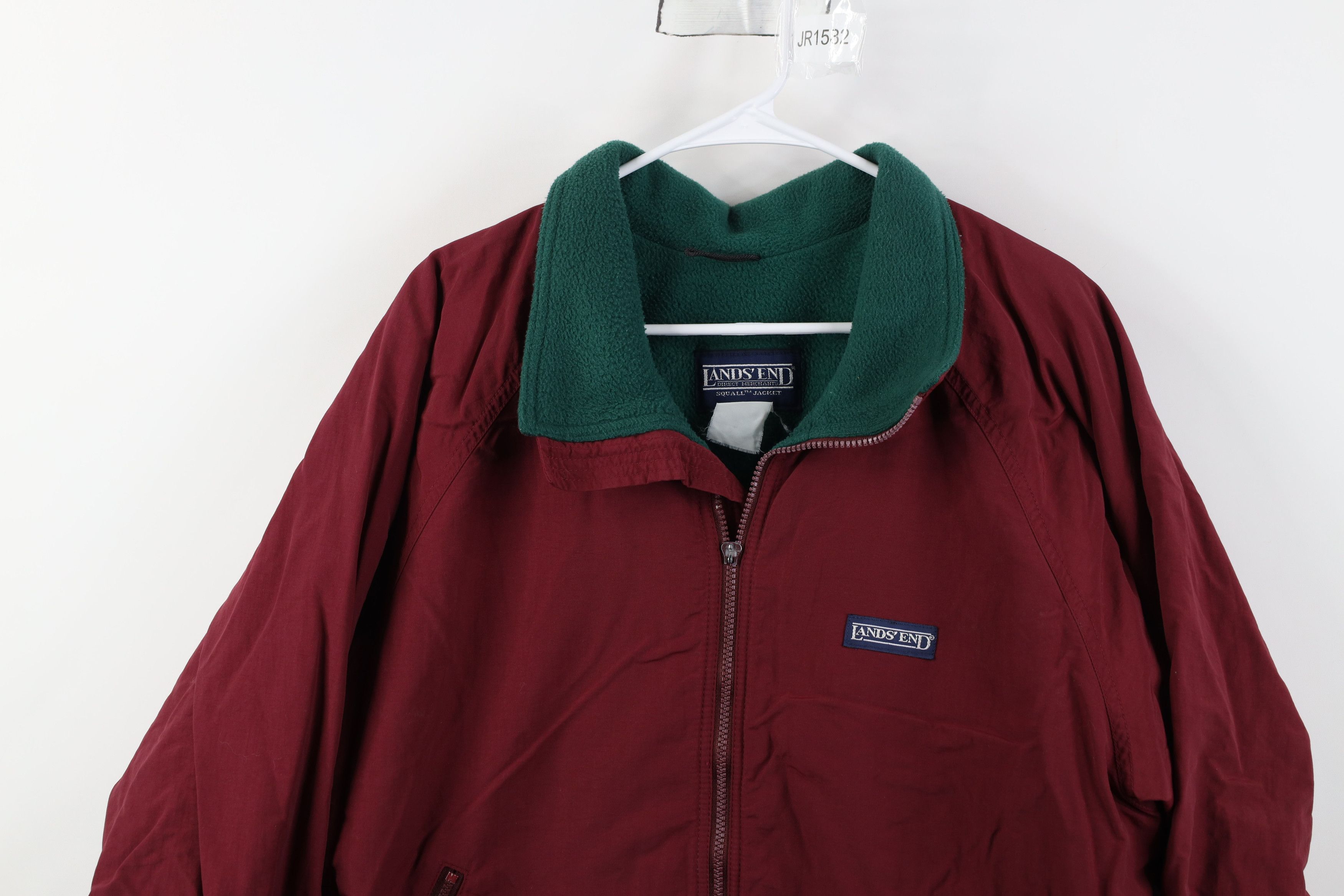 Lands' End Vintage 90s Lands End Fleece Lined Squall Bomber Jacket USA Size US XL / EU 56 / 4 - 2 Thumbnail