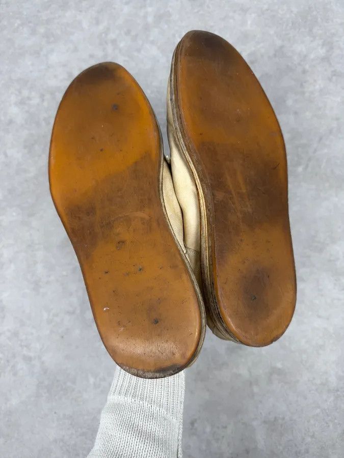 Ann Demeulemeester Ann Demeulemeester Beige Eroded Leather Boots Size US 11 / EU 44 - 5 Thumbnail