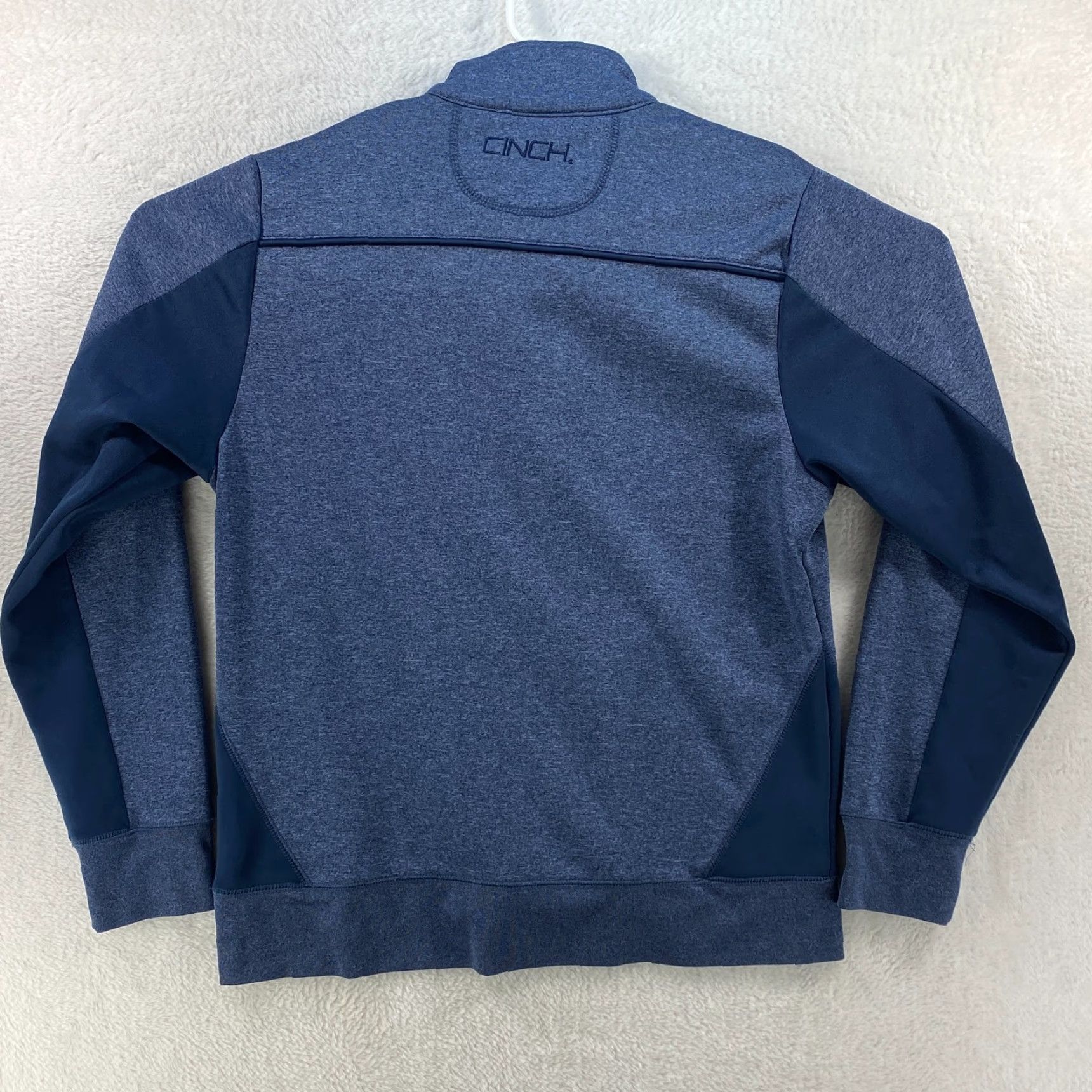 Vintage VINTAGE Cinch Western Mens Medium Blue 1/2 Zip Fleece Lined Pullover Pockets Mock Neck Shirt Mens Cold Weather Style Size US M / EU 48-50 / 2 - 2 Thumbnail