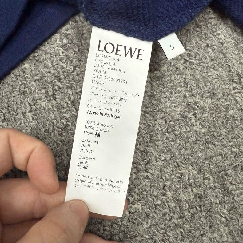 Loewe Loewe Navy blue skull sweater Size S / US 4 / IT 40 - 4 Thumbnail