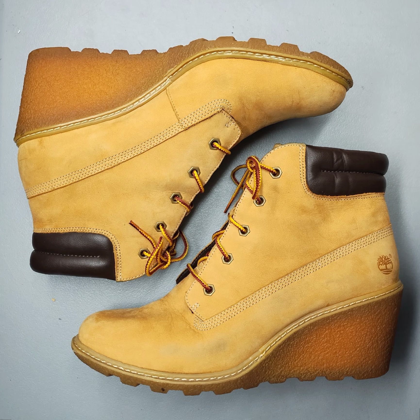 Timberland Timberland Earthkeepers Wedge Heel Boots Womens Size 10 Brown Lace Up 8251A Size US 10 / IT 40 - 4 Thumbnail