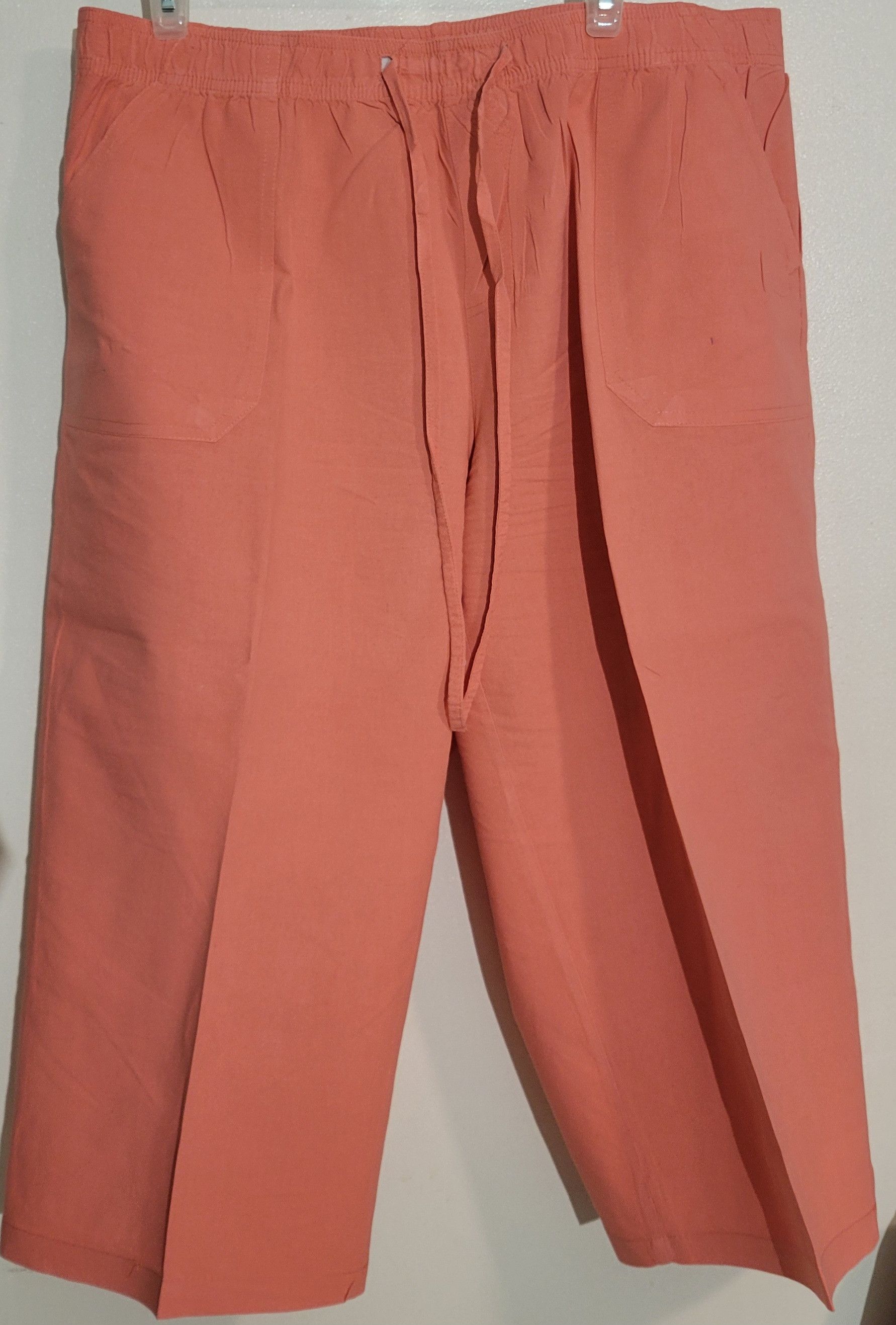 White stag drawstring capri pants sales