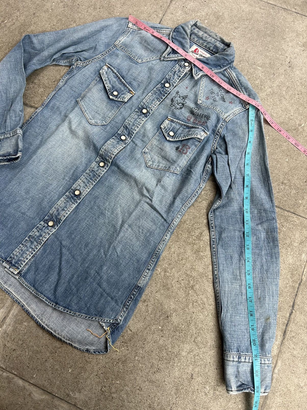 Hysteric Glamour Hysteric Glamour Denim Western Shirt Size S / US 4 / IT 40 - 11 Thumbnail
