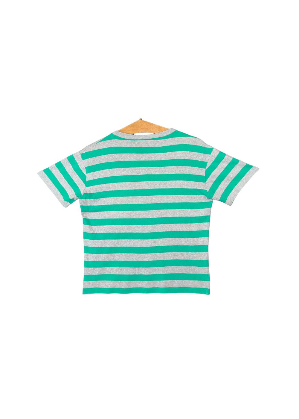 vtg Mickey Mouse French Stripe Tee Single Stitch 80s image 2