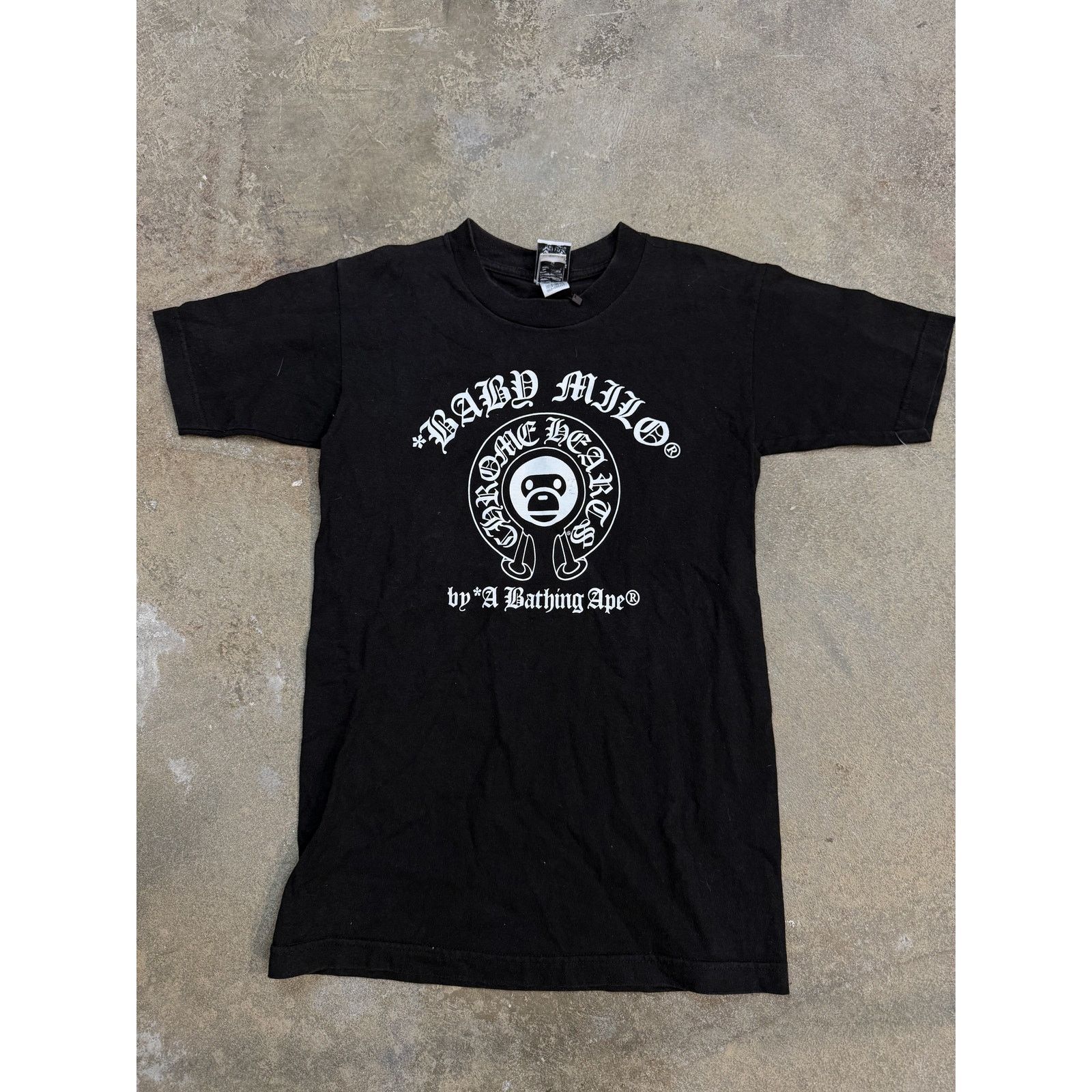 Chrome Hearts Chrome Hearts BAPE Baby Milo Tee Black Used Small Size US S / EU 44-46 / 1 - 1 Thumbnail