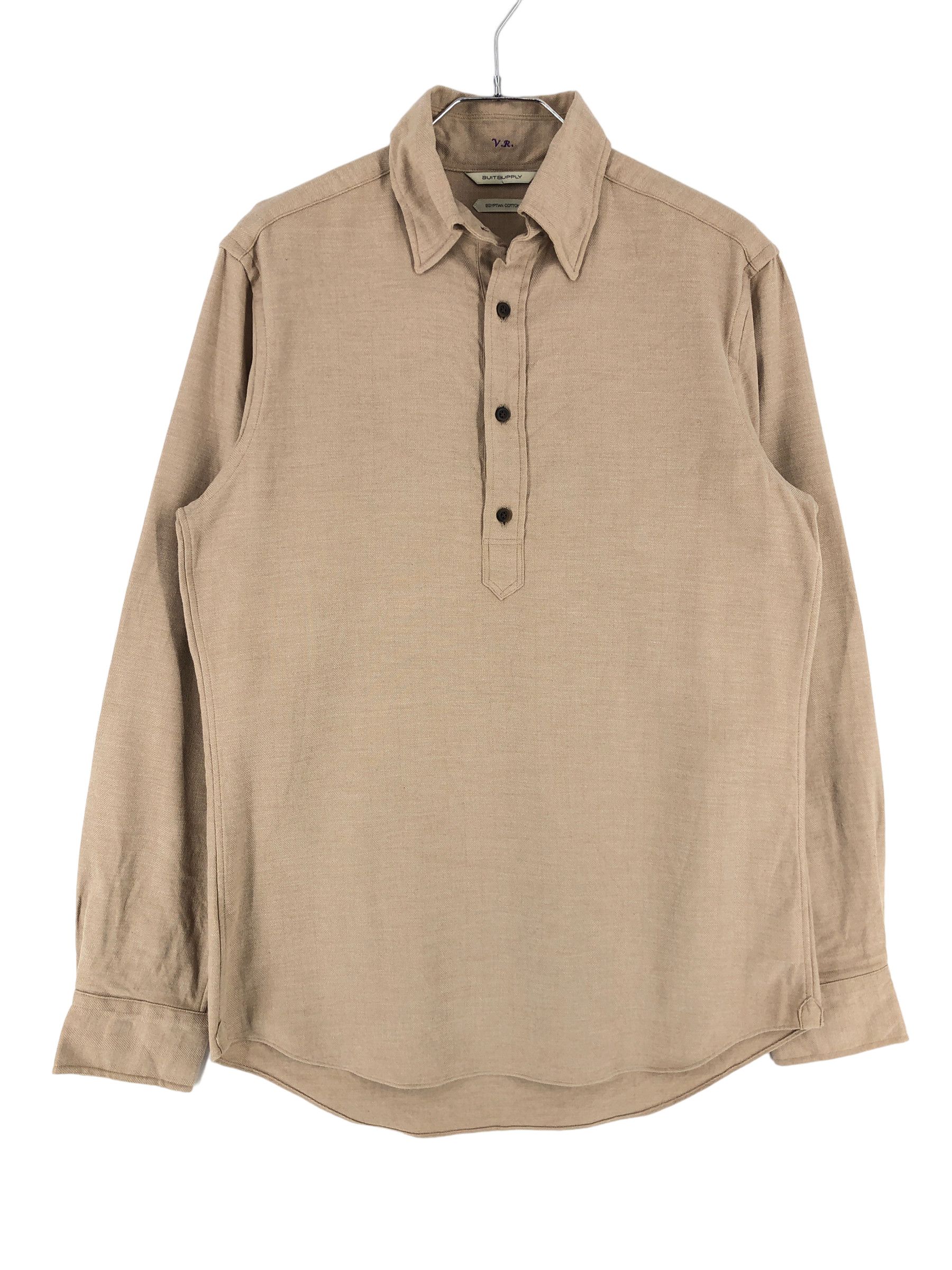 Suitsupply SUITSUPPLY Egyptian Cotton Formal Solid Slim Shirt Size 40 Size US M / EU 48-50 / 2 - 1 Thumbnail