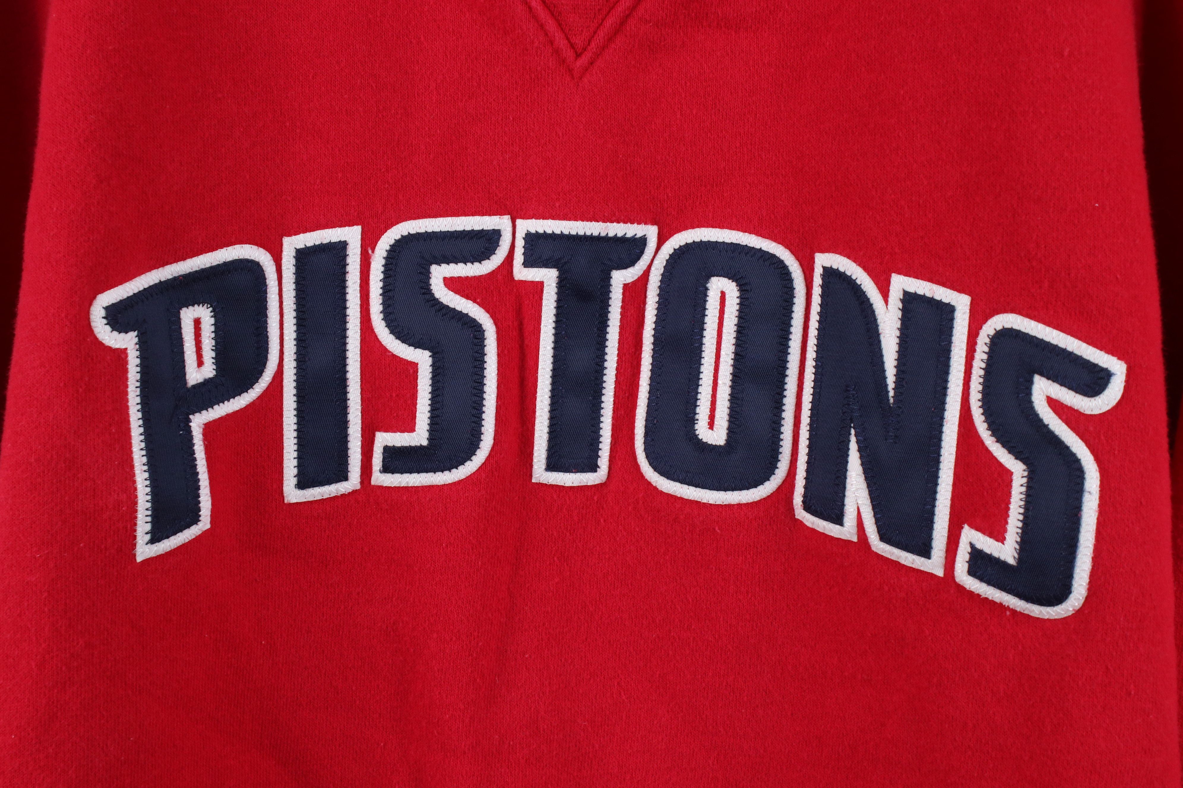 Vintage Vintage Detroit Pistons Basketball Crewneck Sweatshirt Red Size US XXL / EU 58 / 5 - 4 Thumbnail
