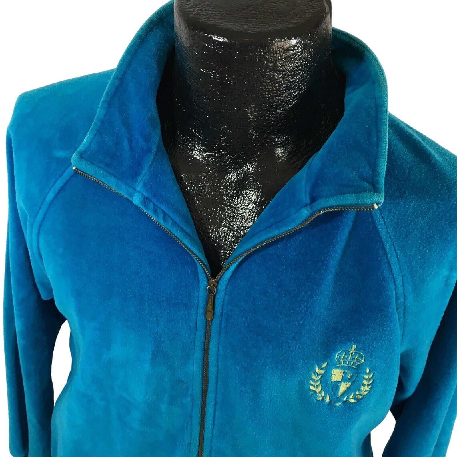 Other Vtg AZURE Blue VELVET TENNIS Coat Gold Crown Crest Jacket Size US M / EU 48-50 / 2 - 5 Thumbnail