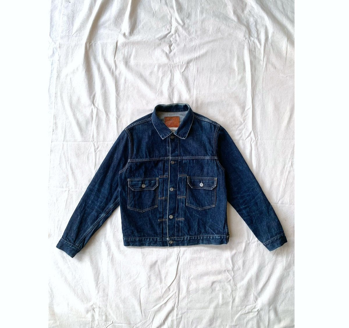image of Burgus Plus Natural Indigo Selvedge - 2Nd Type Denim Jacket - 71949-Xx, Men's (Size Large)