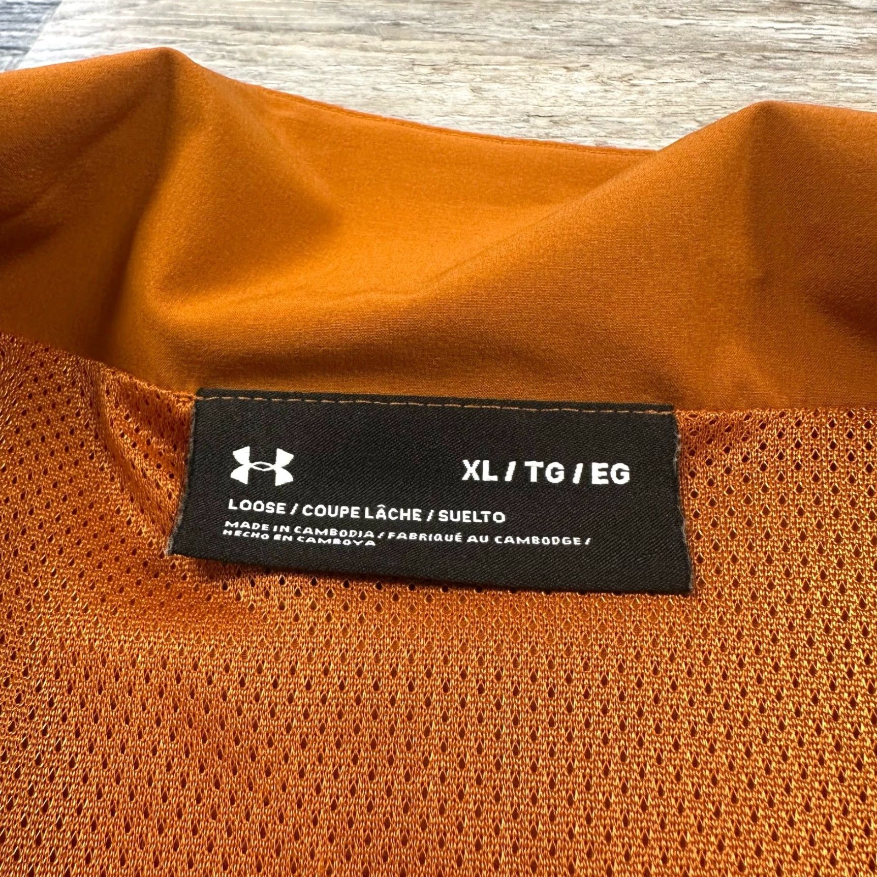 Under Armour Under Armour Jacket XL Men Orange Black Full Zip Woven Waterproof Track Windbreaker Sports Outdoor Size US XL / EU 56 / 4 - 4 Thumbnail