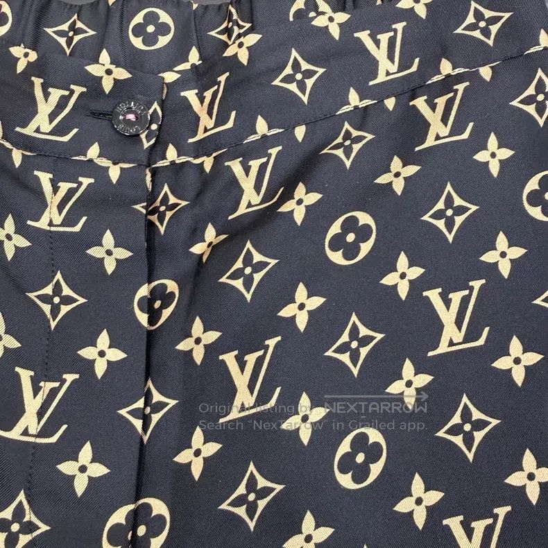 Other Louis Vuitton Black and gold printed silk shorts Size US 38 / EU 54 - 3 Thumbnail
