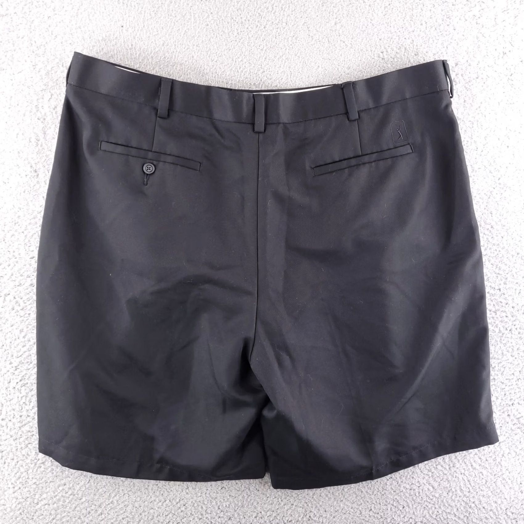 PGA Tour PGA Tour Shorts Mens 40 Black Pleated Performance Polyester 9" Inseam Size US 40 / EU 56 - 6 Thumbnail