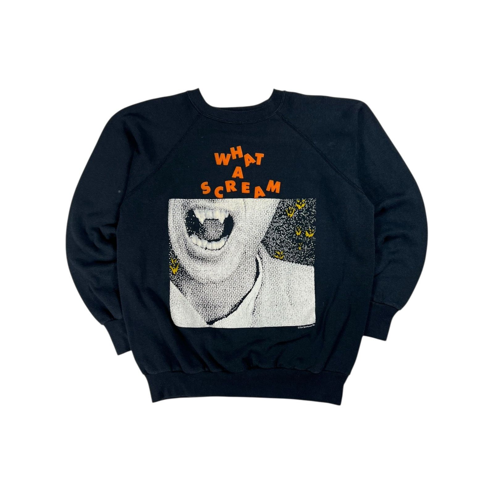 Vintage Vintage 80s WHAT A SCREAM Halloween spooky vampire crewneck Size US M / EU 48-50 / 2 - 1 Thumbnail