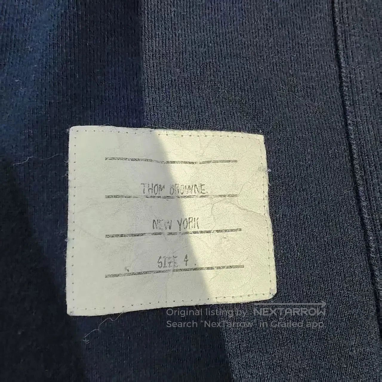 Thom Browne thom browne navy sweatshirt with stripes. Size US M / EU 48-50 / 2 - 4 Thumbnail