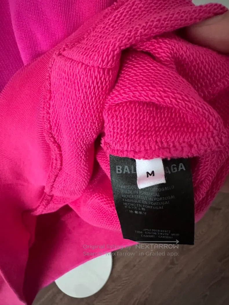 Balenciaga Balenciaga Fuchsia Hoodie Size US M / EU 48-50 / 2 - 4 Thumbnail