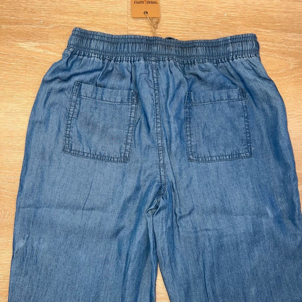 Other Thread & Supply Chambray Denim Joggers Tencel Sustainable Fabric Lightweight XS Size 25" / US 0 / IT 36 - 9 Thumbnail