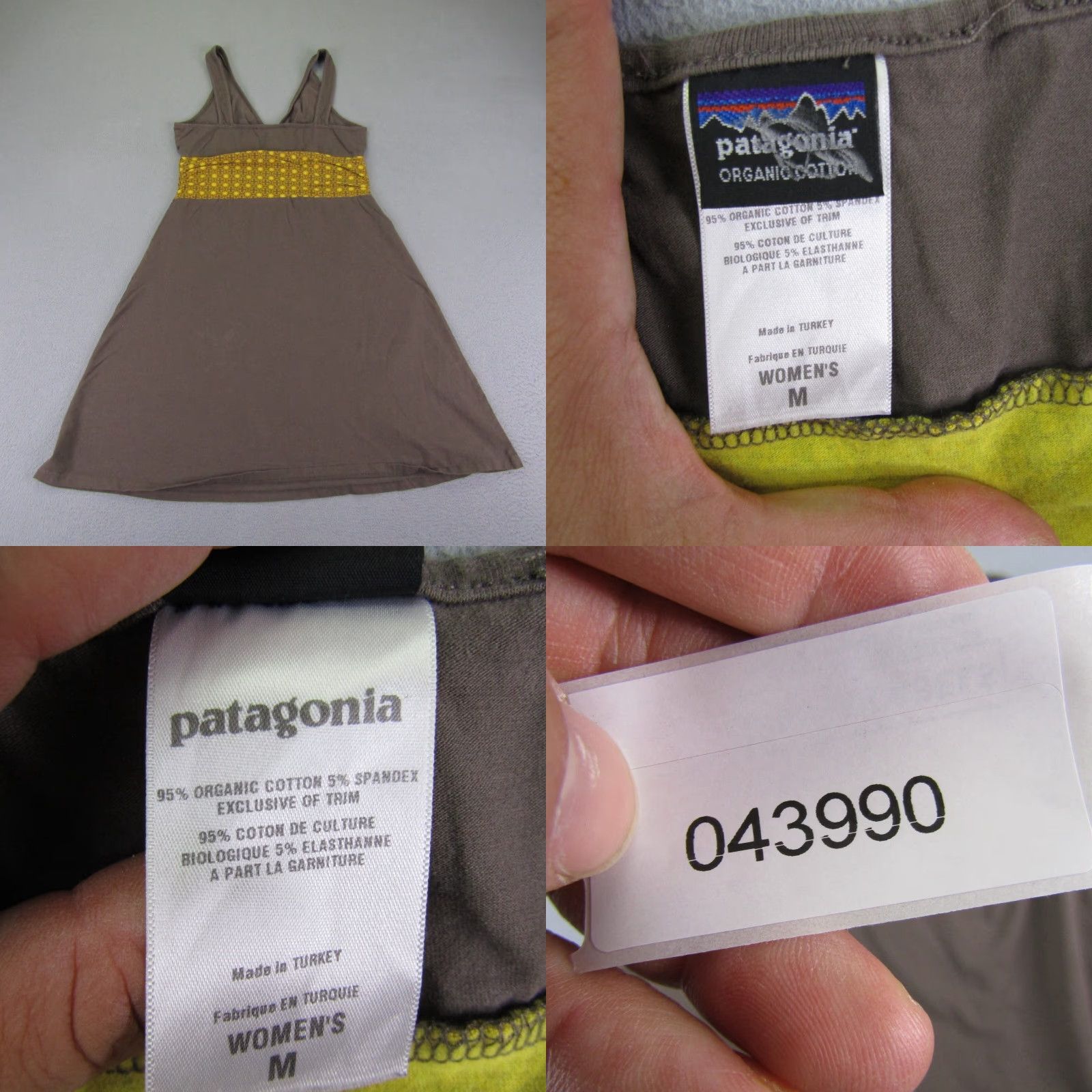 Patagonia Patagonia Dress Womens Medium Brown Gold Margot Sleeveless Tank Top Organic Sun Dress Casual Sundress A-Line Knit Size M / US 6-8 / IT 42-44 - 8 Thumbnail