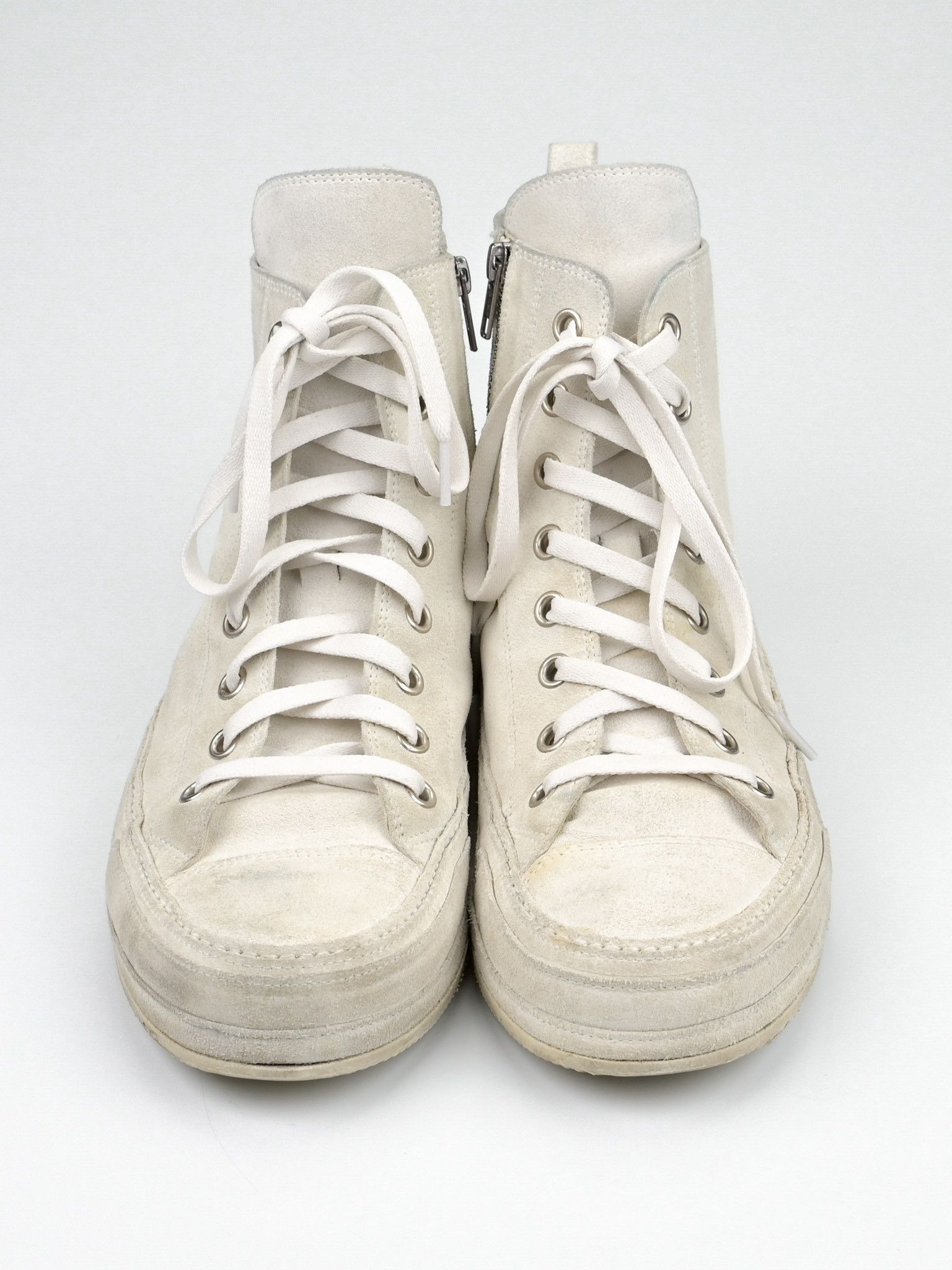 Ann Demeulemeester Orvo High Top Suede Leather Sneakers Size US 9 / EU 42 - 2 Thumbnail