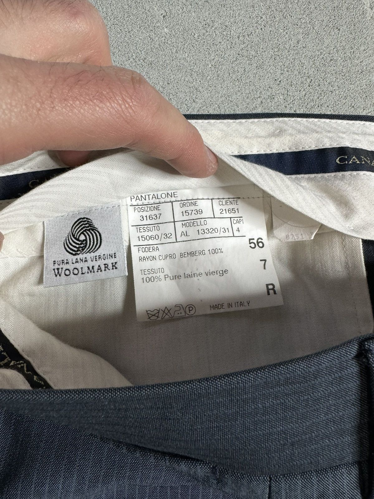 Canali Canali Wool Suit Blazer and Trousers 56L Size 54R - 12 Thumbnail