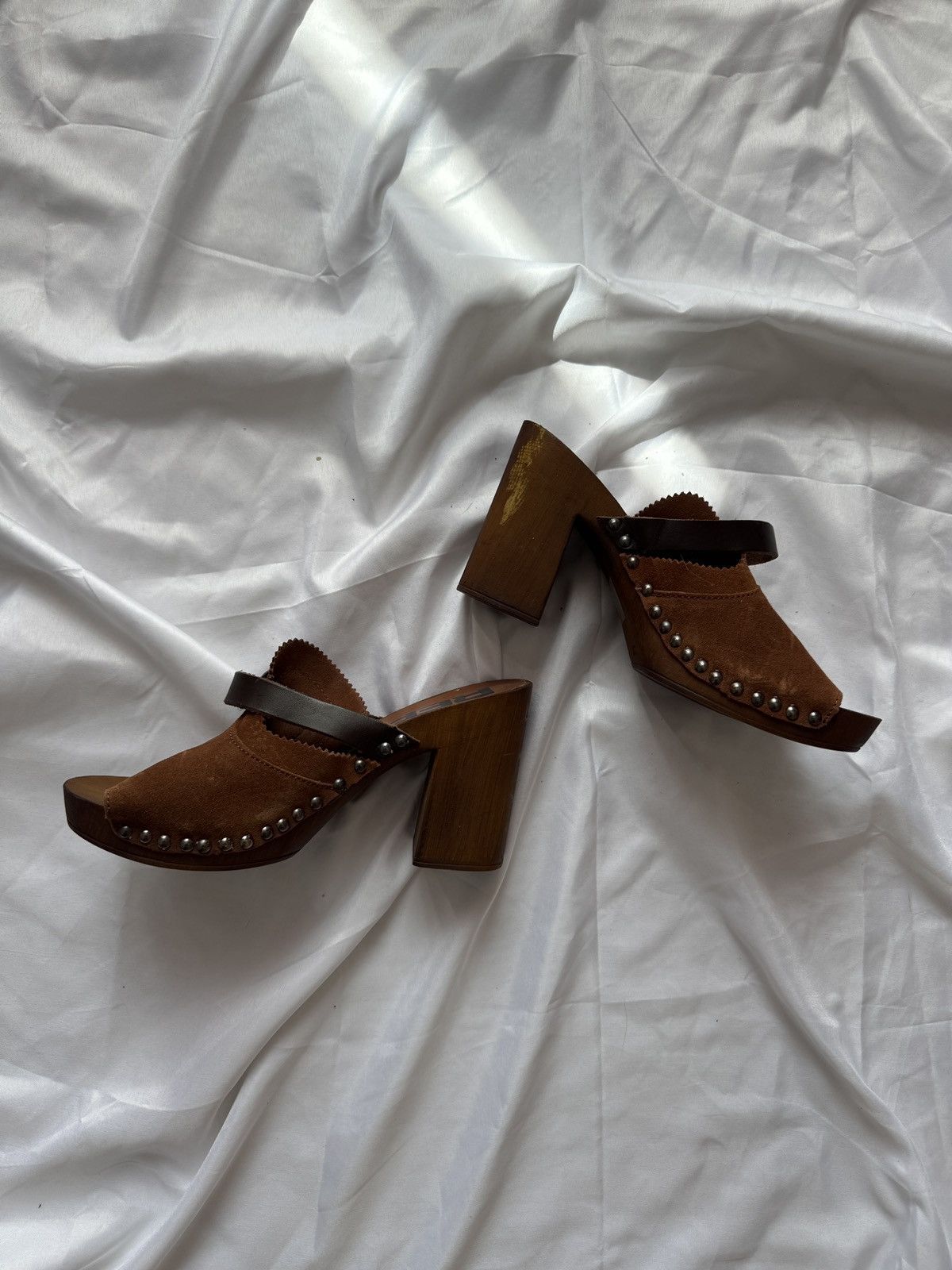 Replay Replay Vintage Suede Mules Shoes Size US 8 / IT 38 - 6 Thumbnail