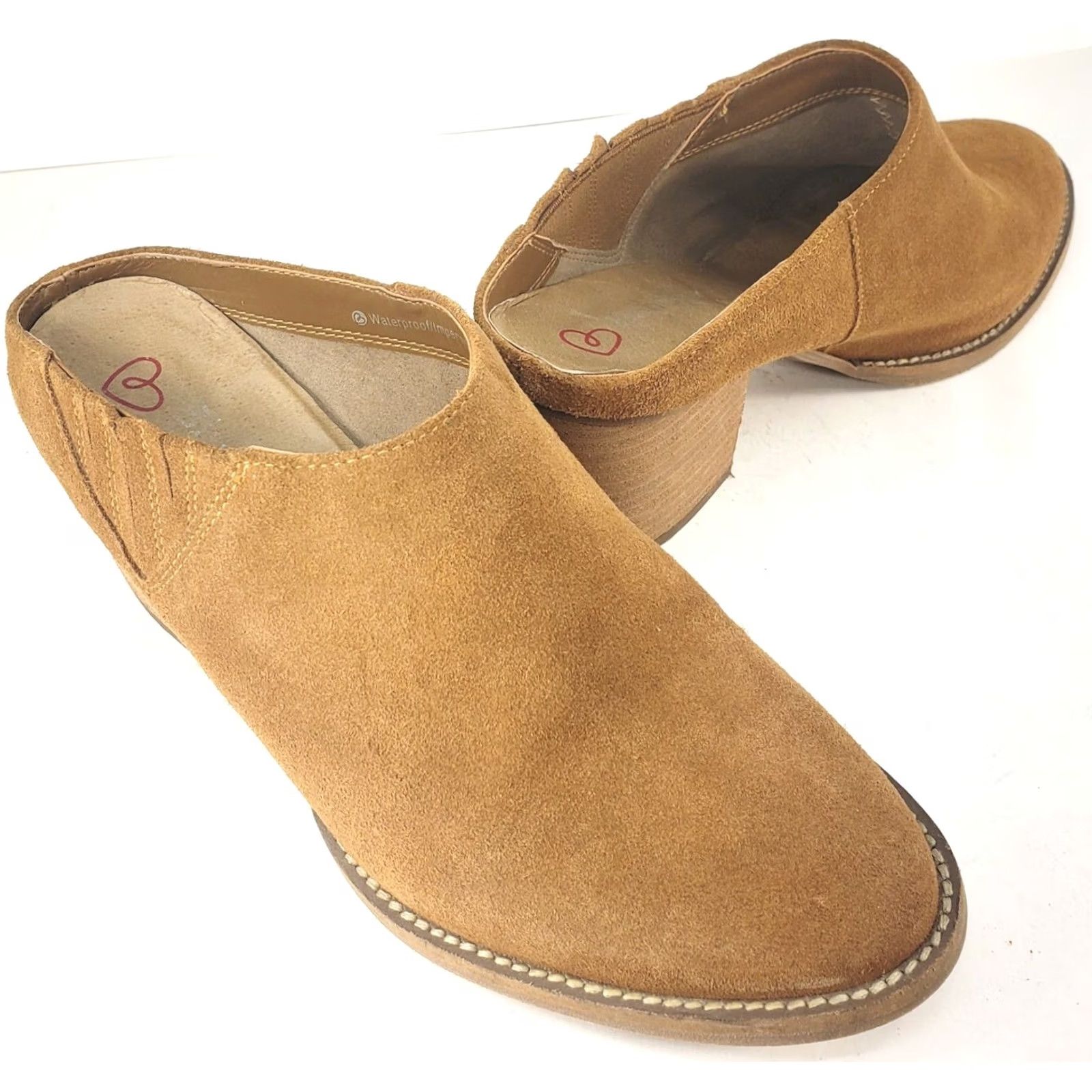 Blondo Blondo NORWICH Mule Waterproof Suede Brown Women's Size 8M Boot Look Size US 8 / IT 38 - 2 Thumbnail