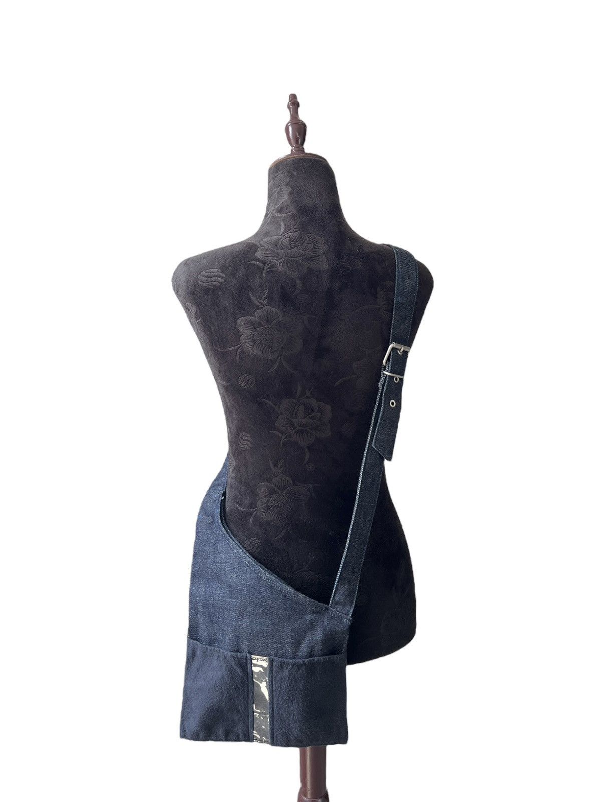 Romeo Gigli 1990’s Romeo Gigli Cyberpunk Denim Sling Bag Size ONE SIZE - 2 Thumbnail