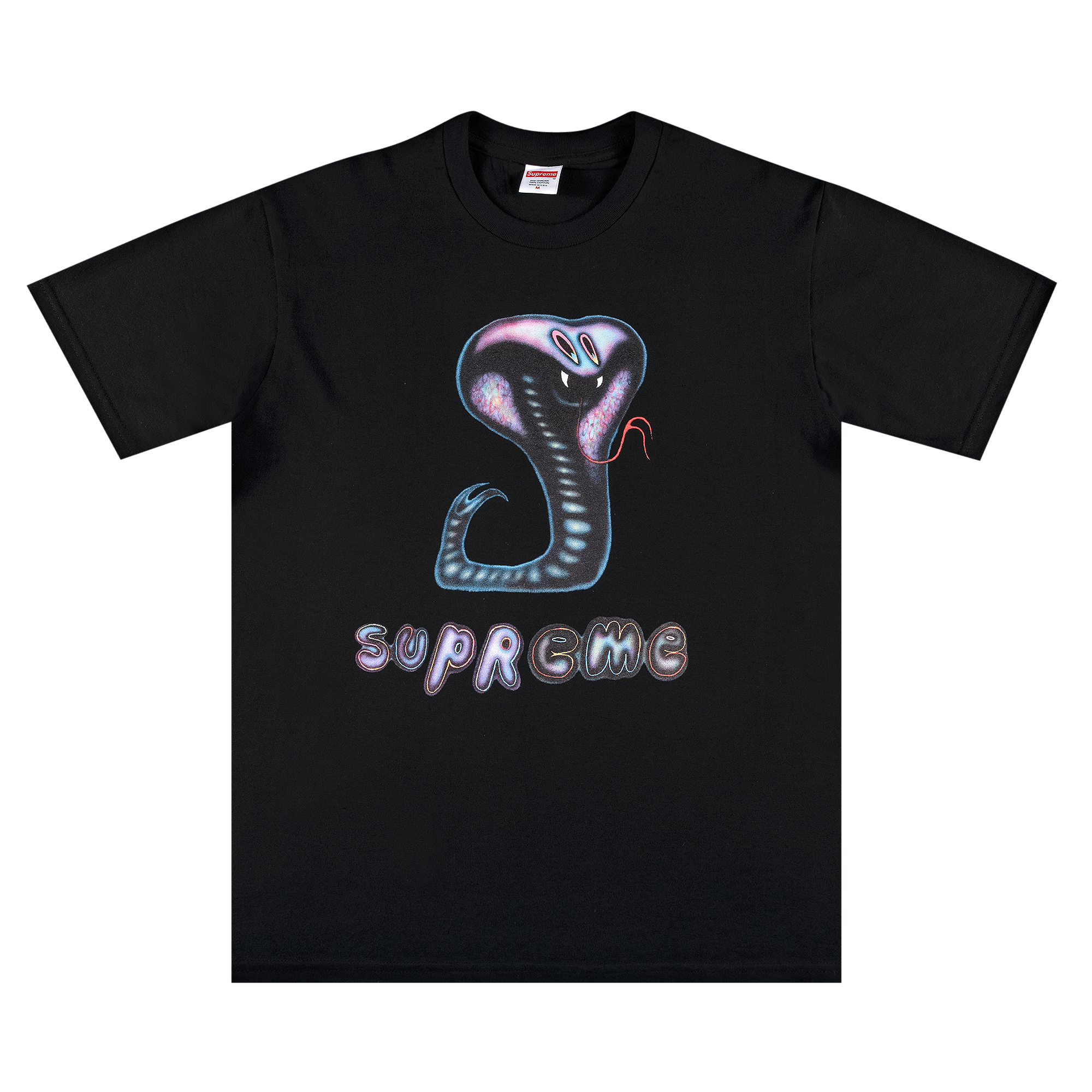 image of Supreme Snake Tee Black, Men's (Size Medium)