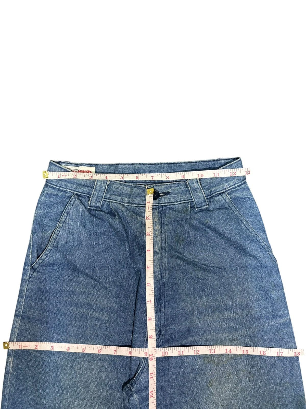 Fubu Vintage Japanese Brand Blue Wash Baggy Flare Jeans Size 25" / US 0 / IT 36 - 6 Thumbnail