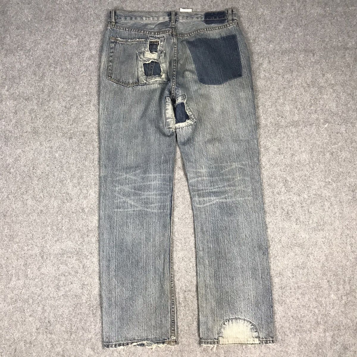 Japanese Brand JOGE MARTIN BAGGY DENIM PATCHWORK DISTRESSED JEANS PANTS Size US 32 / EU 48 - 8 Thumbnail