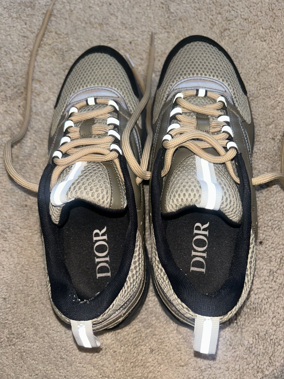 Dior Dior B22 Khaki Black Calfskin Size US 9 / EU 42 - 11 Thumbnail