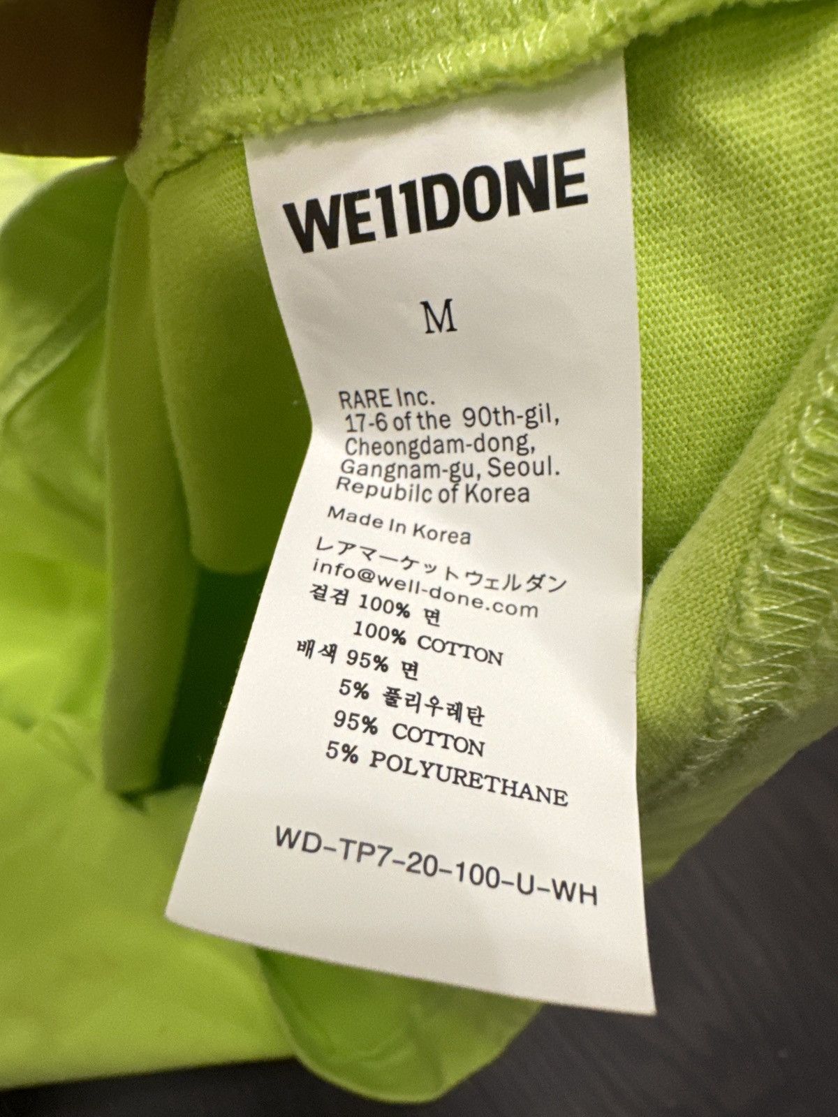 WE11DONE We11done Logo t shirt Size US M / EU 48-50 / 2 - 5 Thumbnail