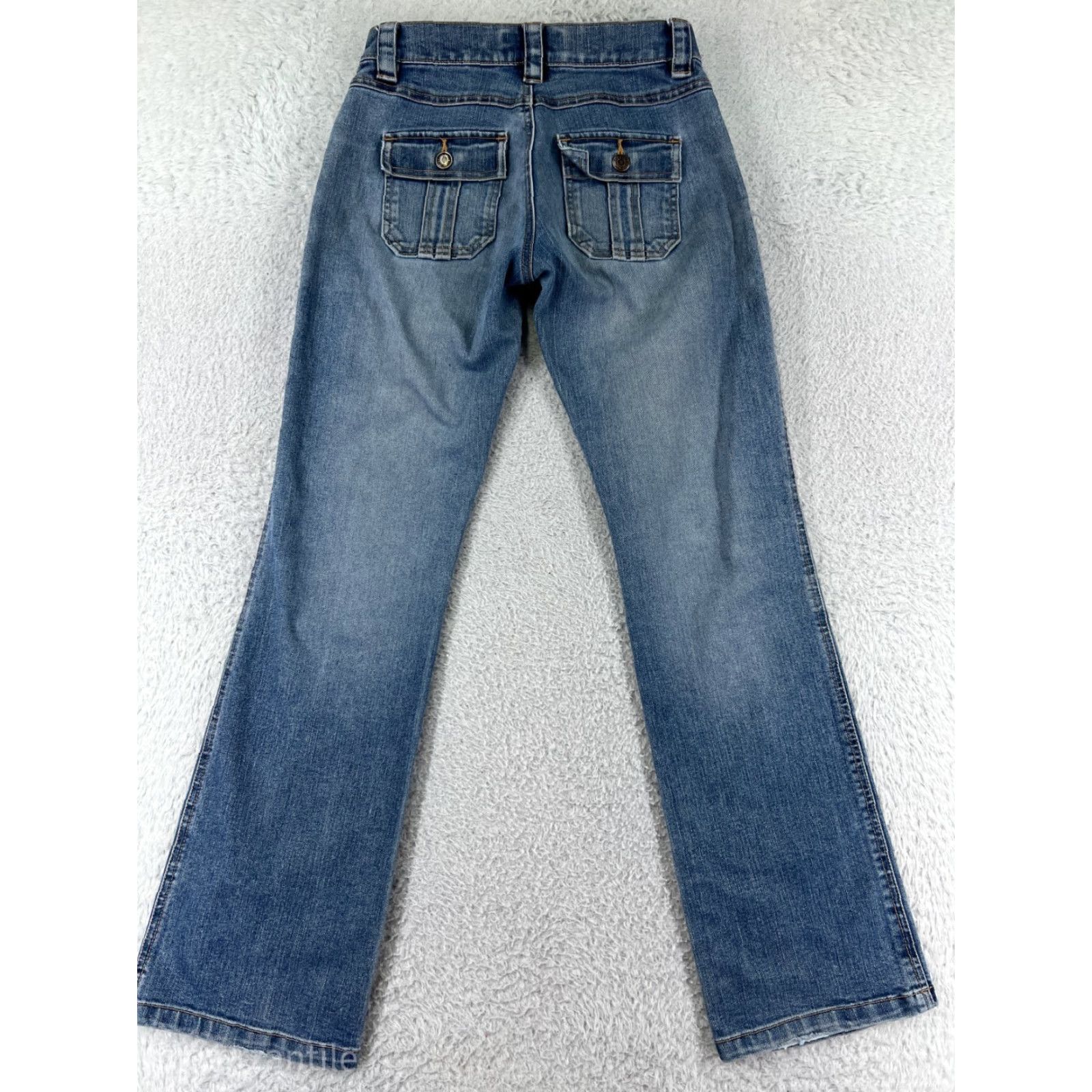 Old Navy Old Navy Jeans Womens 1 Blue Denim Jeans Button Fly Bootcut Cotton Denim Wide 5-Pocket design Modern Classic Womens Jeans Size 25" / US 0 / IT 36 - 2 Thumbnail