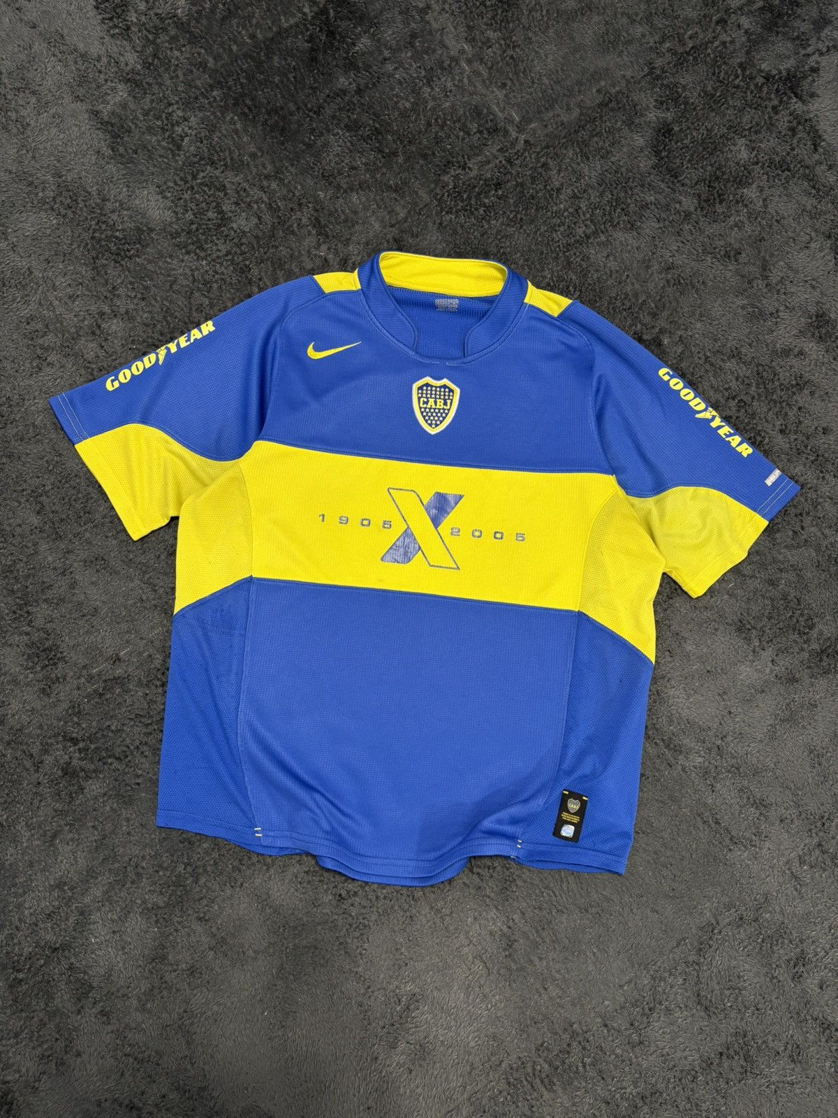 Nike Vintage Nike CABJ Boca Juniors Brazil 2005 Jersey Tee Size US L / EU 52-54 / 3 - 1 Thumbnail