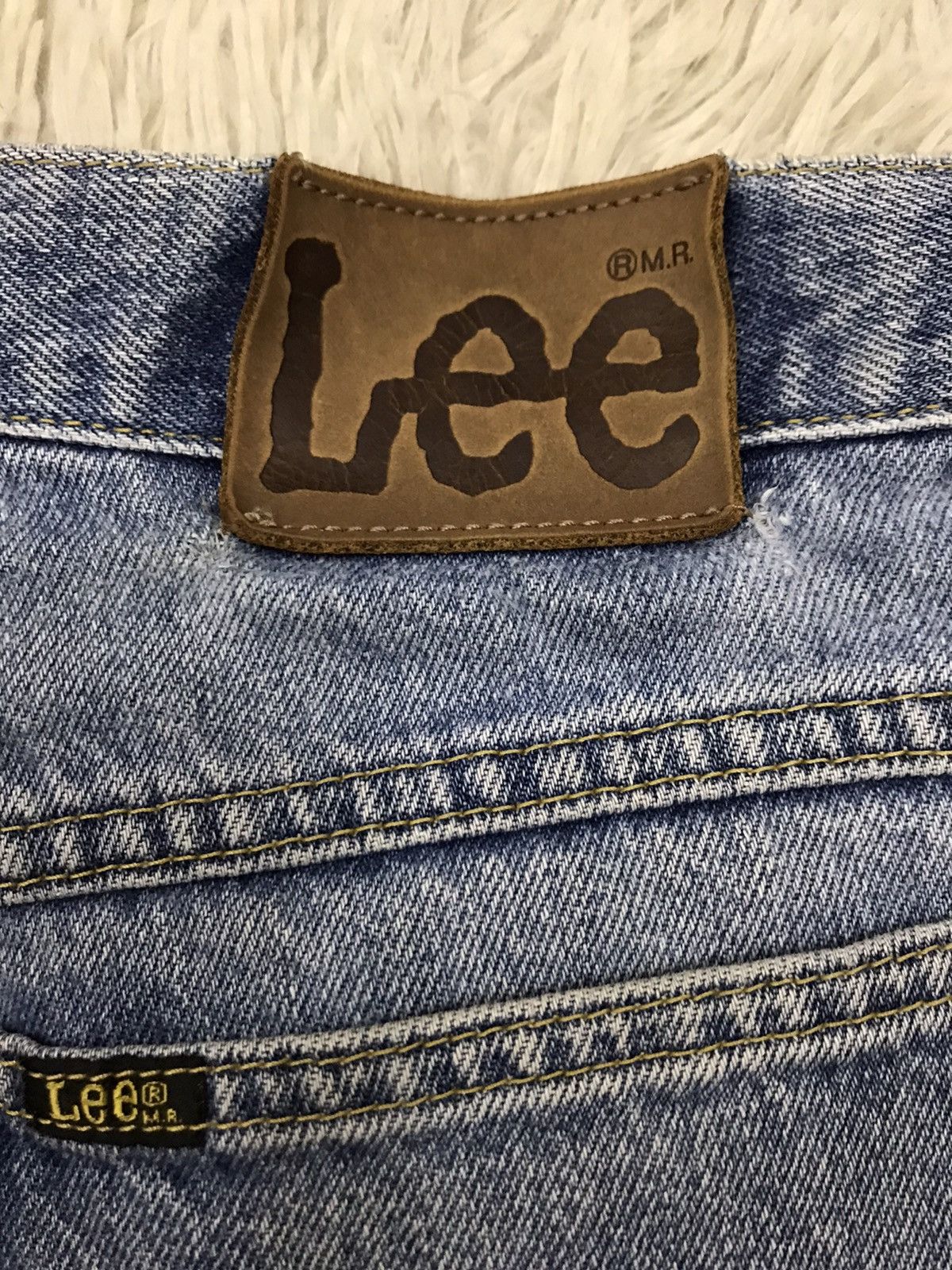 Lee Vintage Lee Straight Cut Distressed DenimJeans Size US 27 - 13 Thumbnail