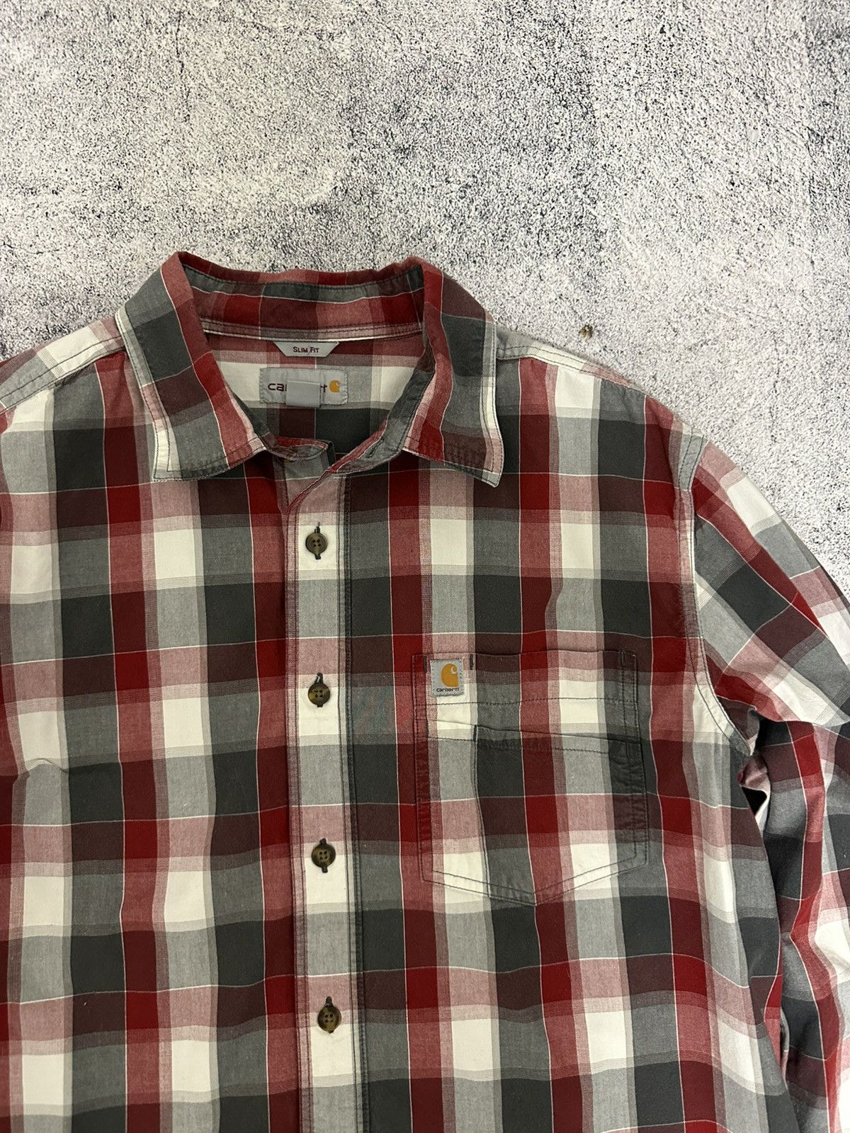 Carhartt Carhartt Essential Plaid Open Collar Long Sleeve Shirt Size US L / EU 52-54 / 3 - 7 Thumbnail