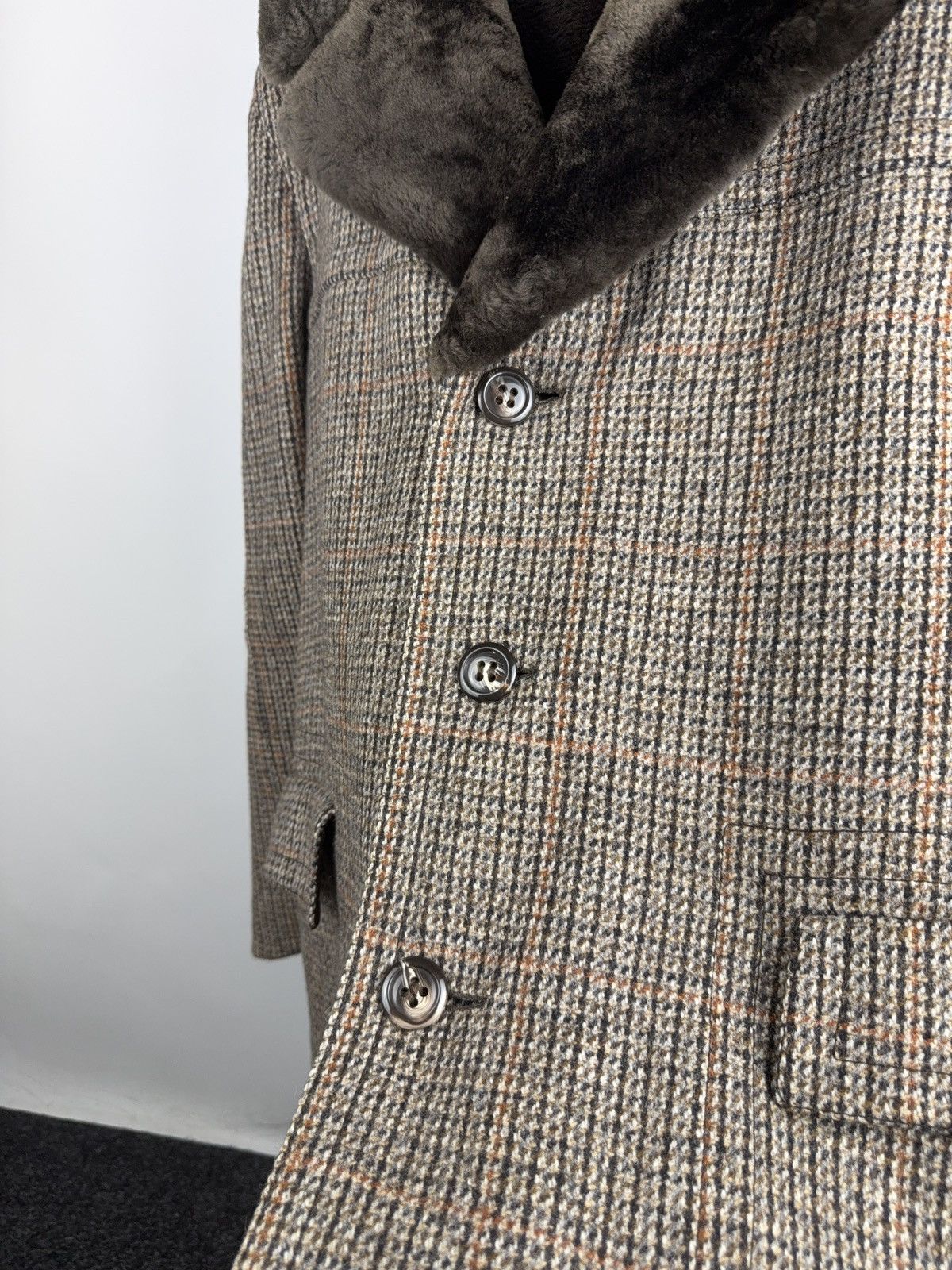 Vintage Vintage Shearling Wool Coat Borg Lined Heavy Winter Size US L / EU 52-54 / 3 - 8 Thumbnail