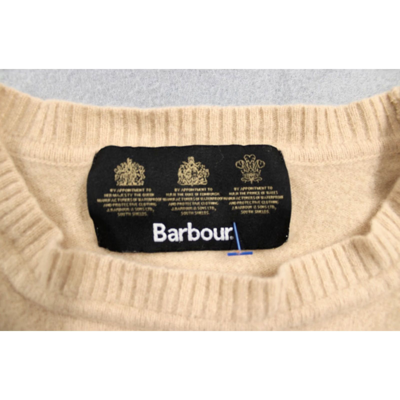 Barbour Barbour Sweater Womens 12 Beige Lambswool Crewneck Pullover Biscotti Soft Knit Size XL / US 12-14 / IT 48-50 - 3 Thumbnail