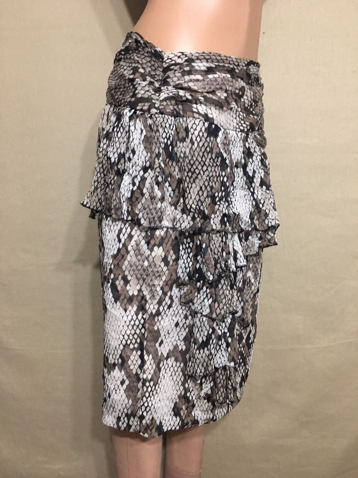 Moschino MOSCHINO Cheap and Chic Silk Snake Print Skirt IT44 US10 Size 30" / US 8 / IT 44 - 5 Thumbnail