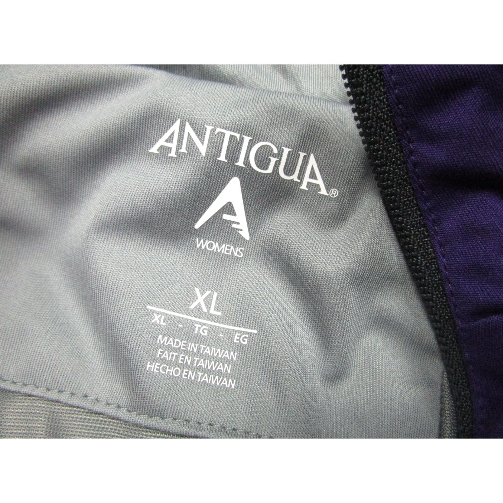Vintage Antigua Jacket Womens XL Purple Gray Full Zip Trophy Lake Golf Fishing Outdoor Size XL / US 12-14 / IT 48-50 - 4 Thumbnail