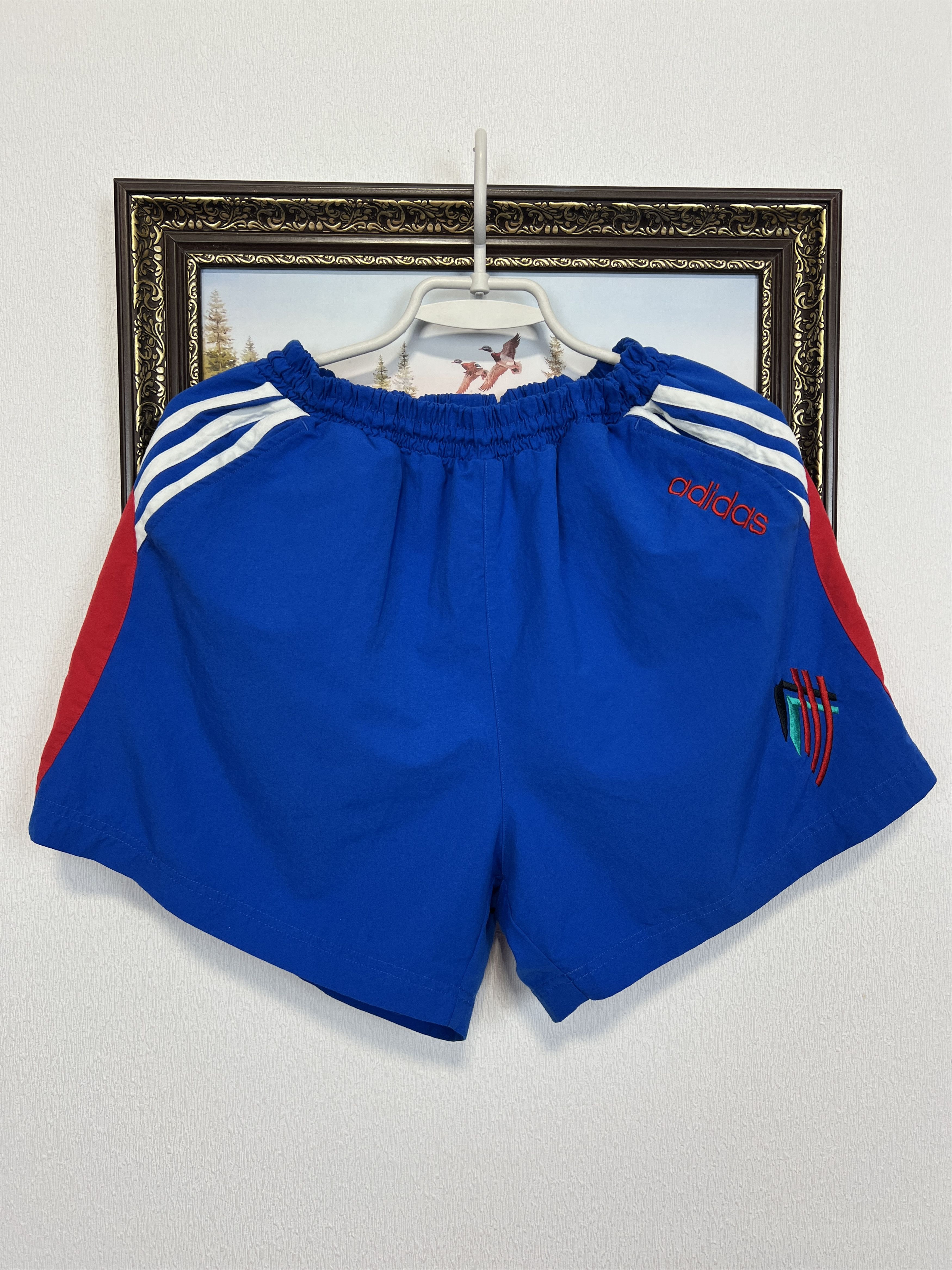 Adidas Vintage 90's Adidas Shorts Sport Rare Sport Swimming Hype Size US 34 / EU 50 - 1 Thumbnail