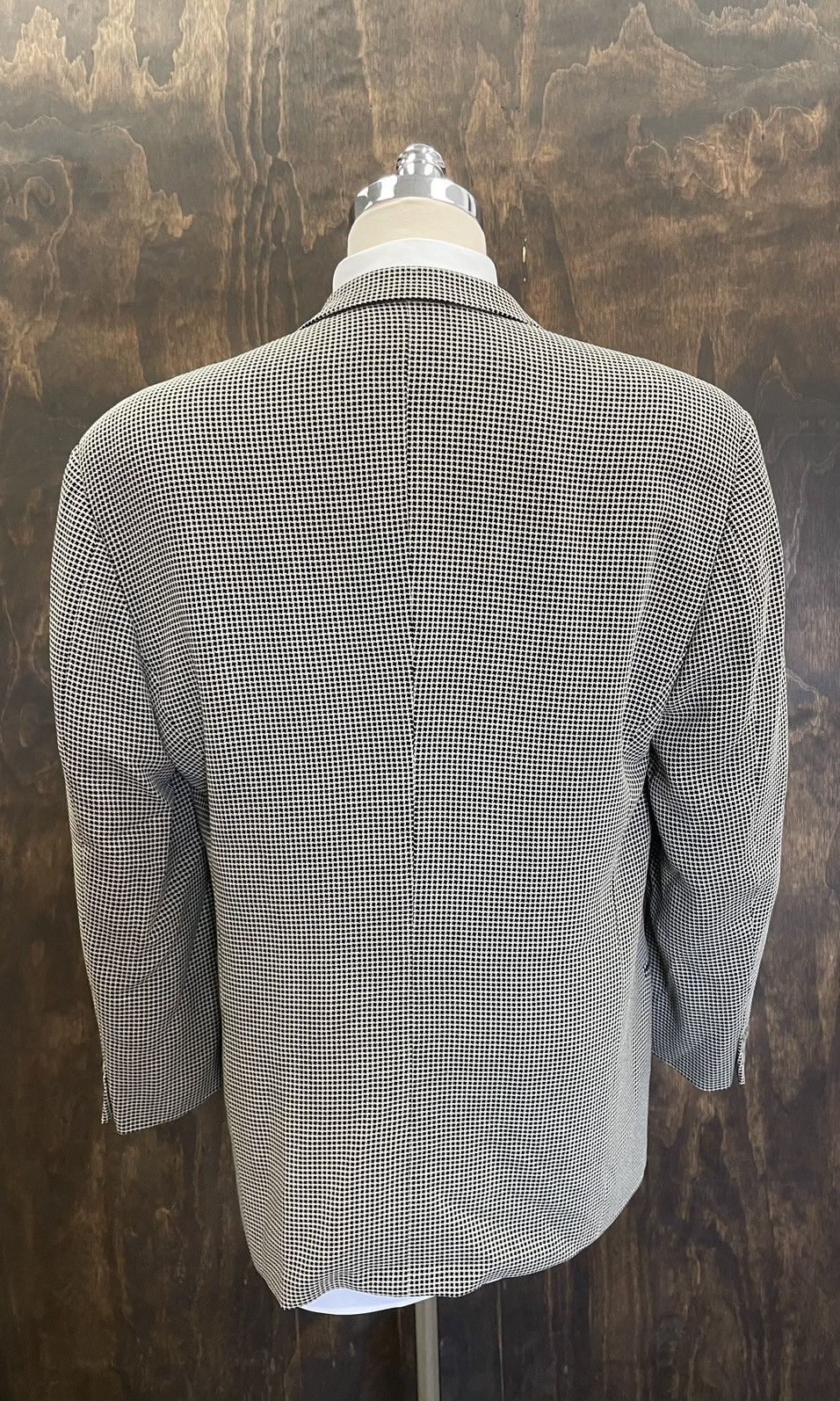 Giorgio Armani × Vintage Textured Armani Check Sports Jacket Size 44R - 4 Thumbnail